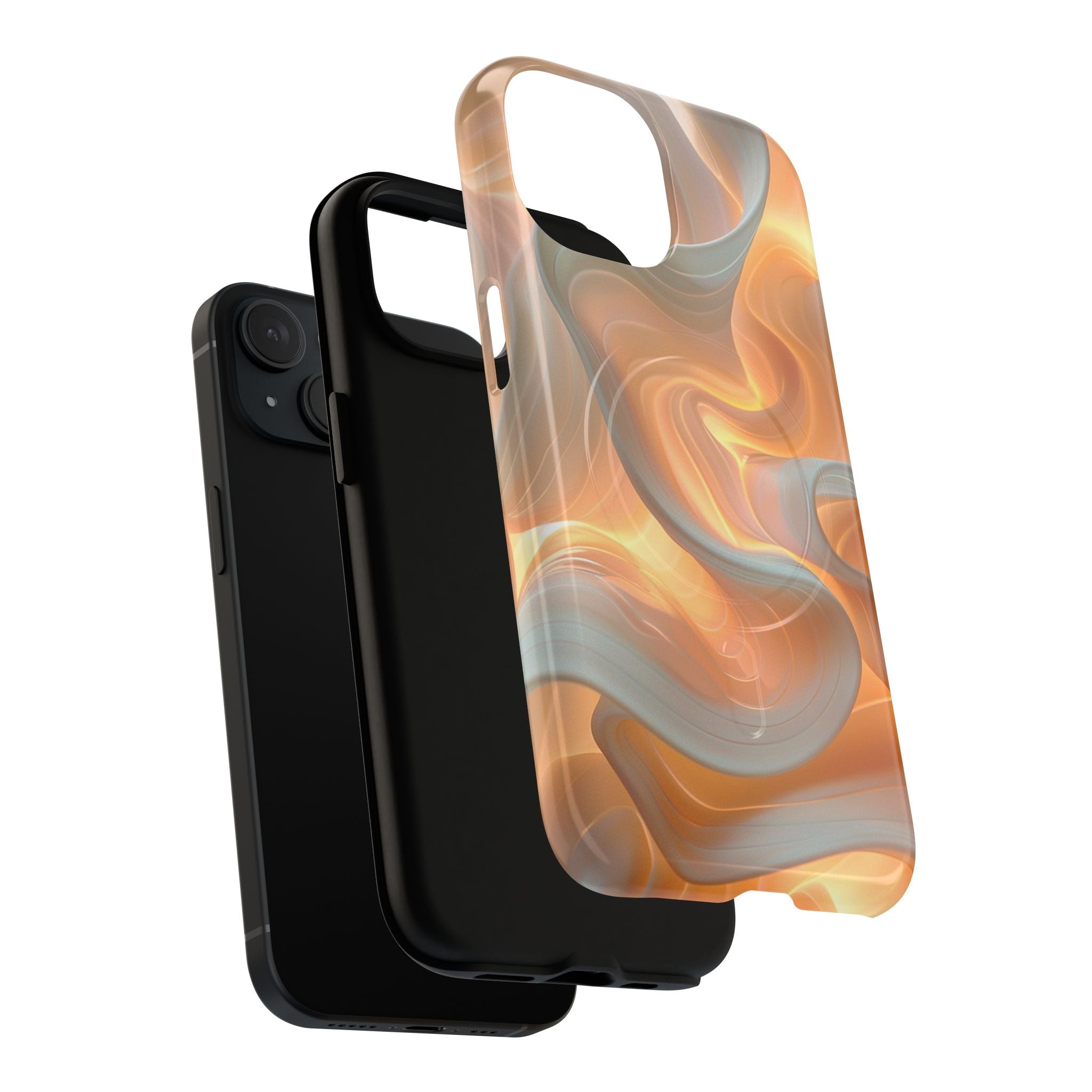 Marbled Amber Swirl Tough Magnetic Case