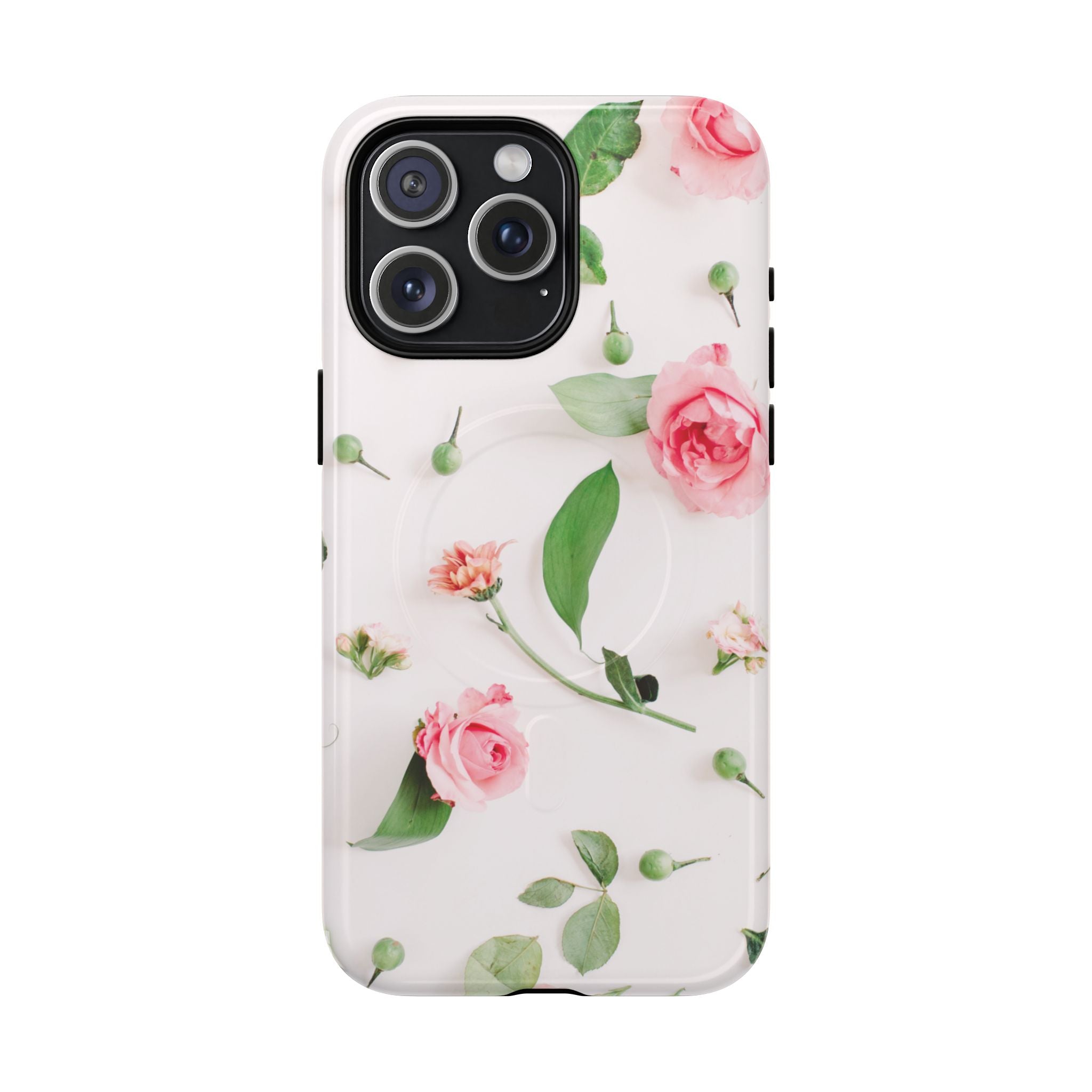 Floral Rose Tough Magnetic Phone Case