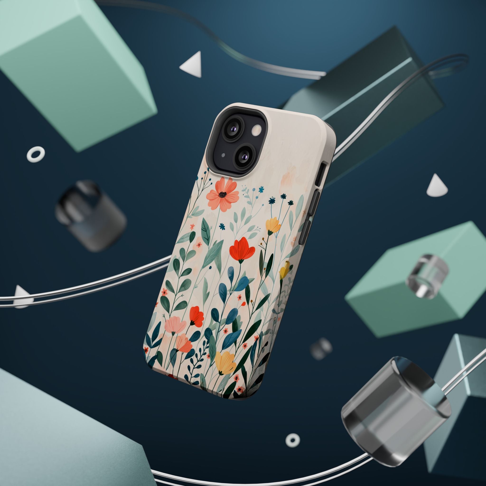 Floral Garden Magnetic Impact-Resistant Phone Case