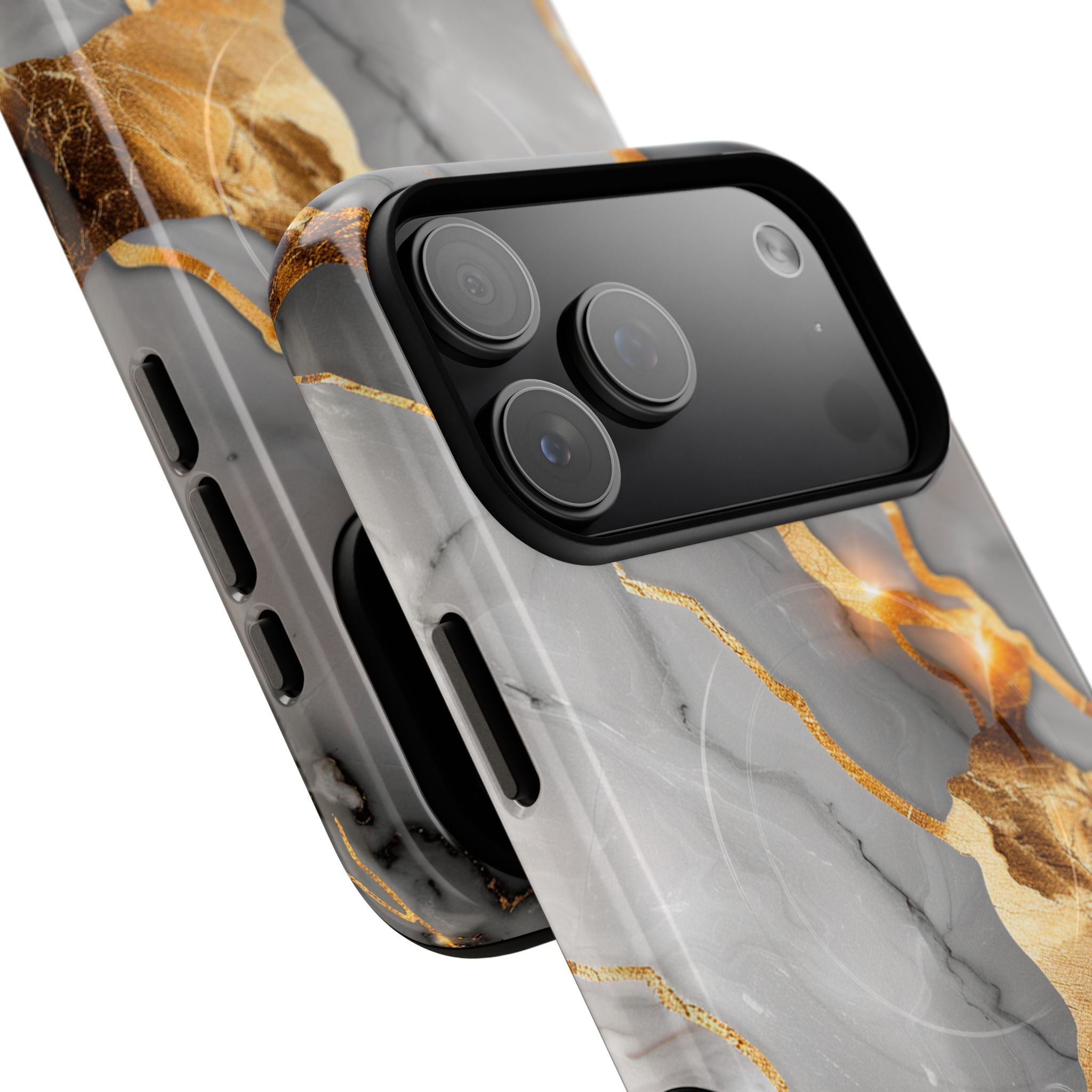 Marble Gold Vein Tough Magnetic Phone Case