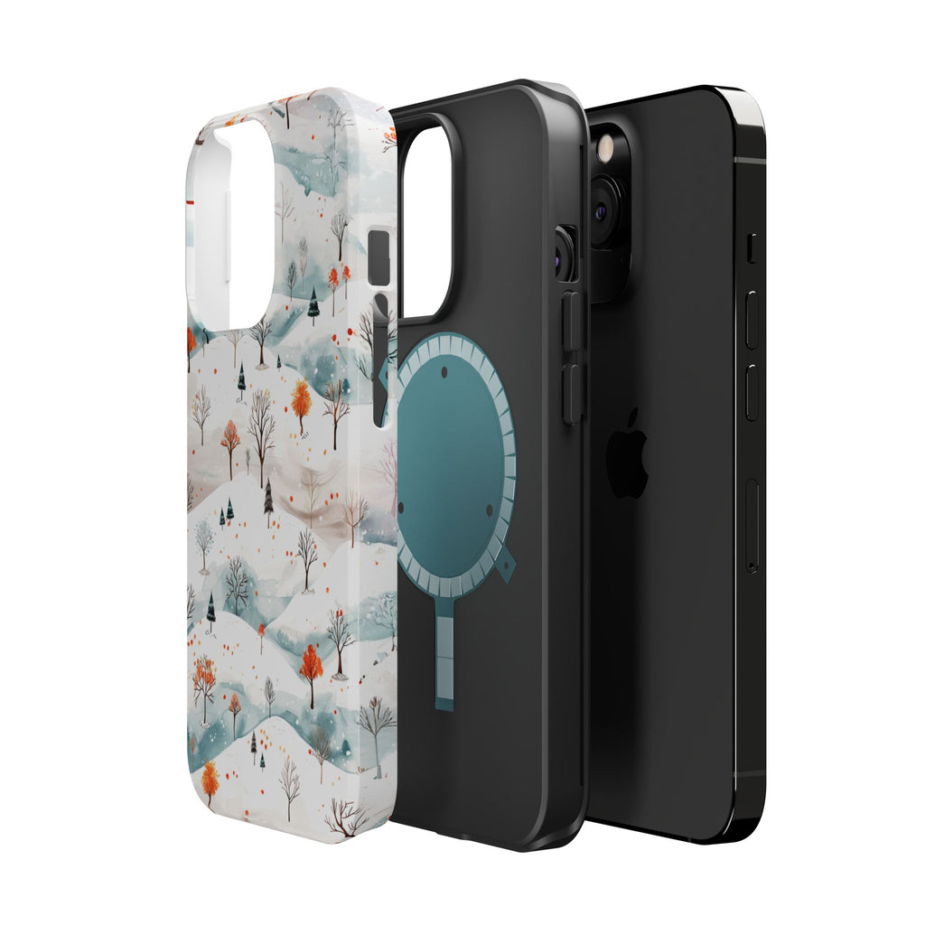 Winter Woodland Magnetic Phone Case — Impact-Resistant MagSafe-Compatible