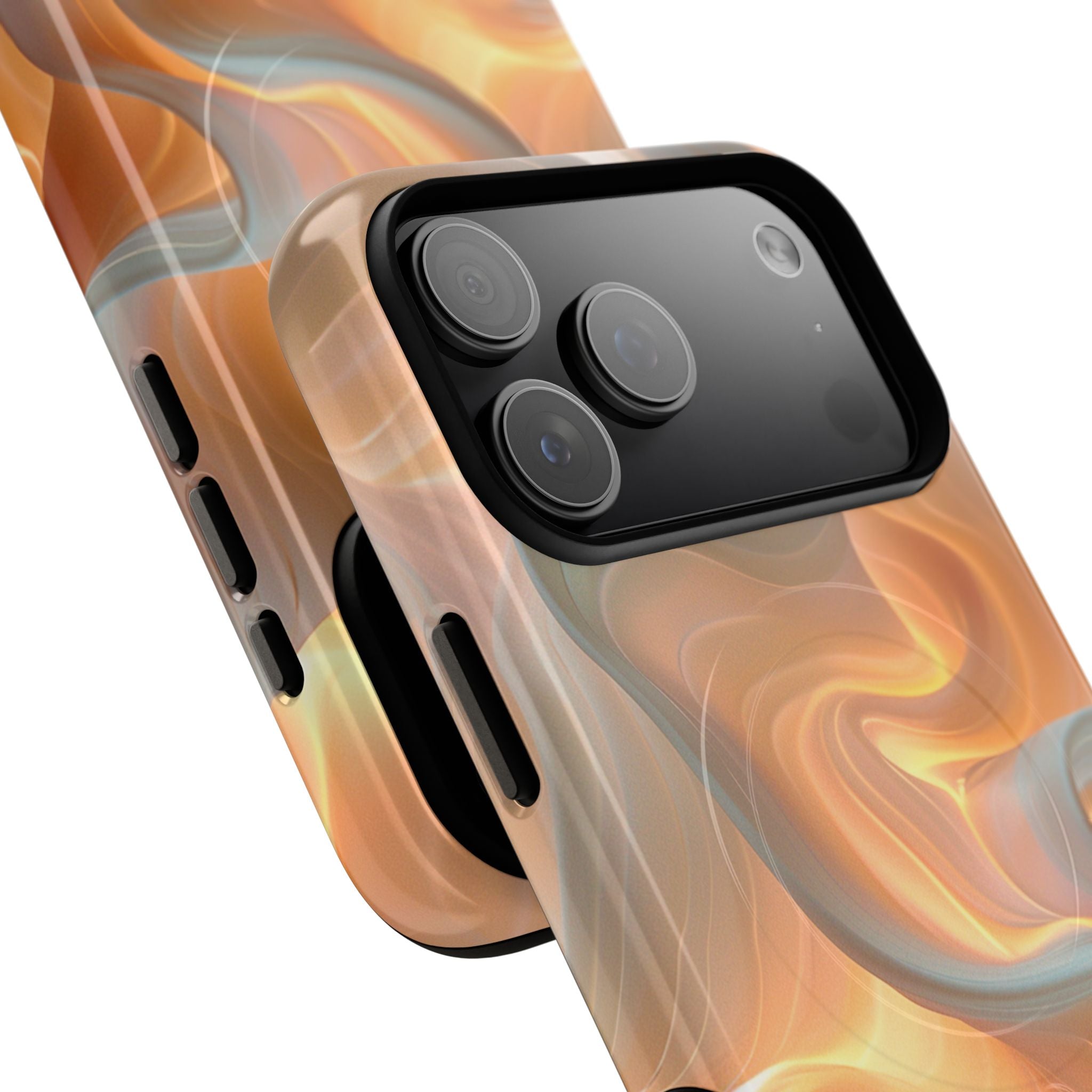 Marbled Amber Swirl Tough Magnetic Case