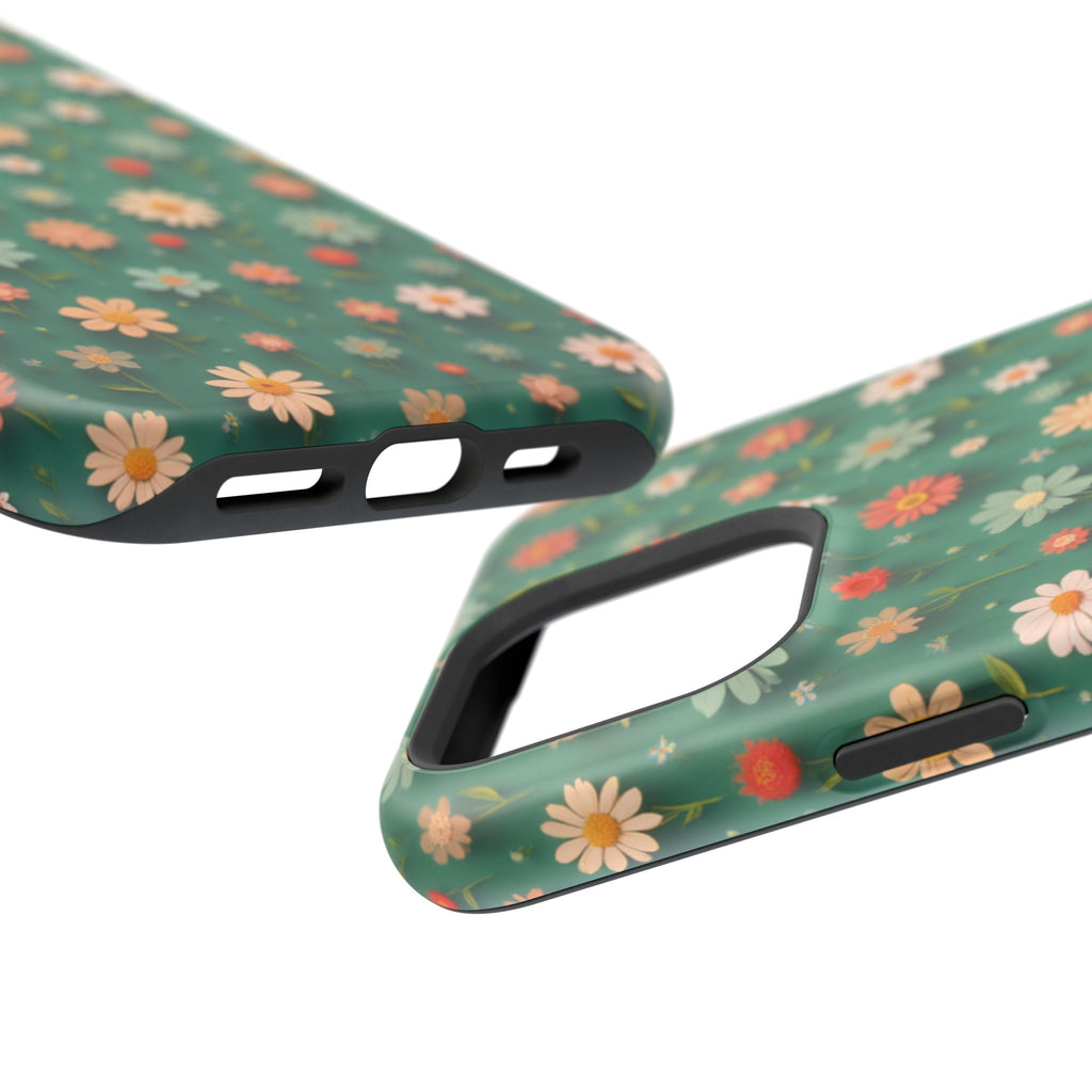Floral Daisy Magnetic Impact-Resistant Phone Case