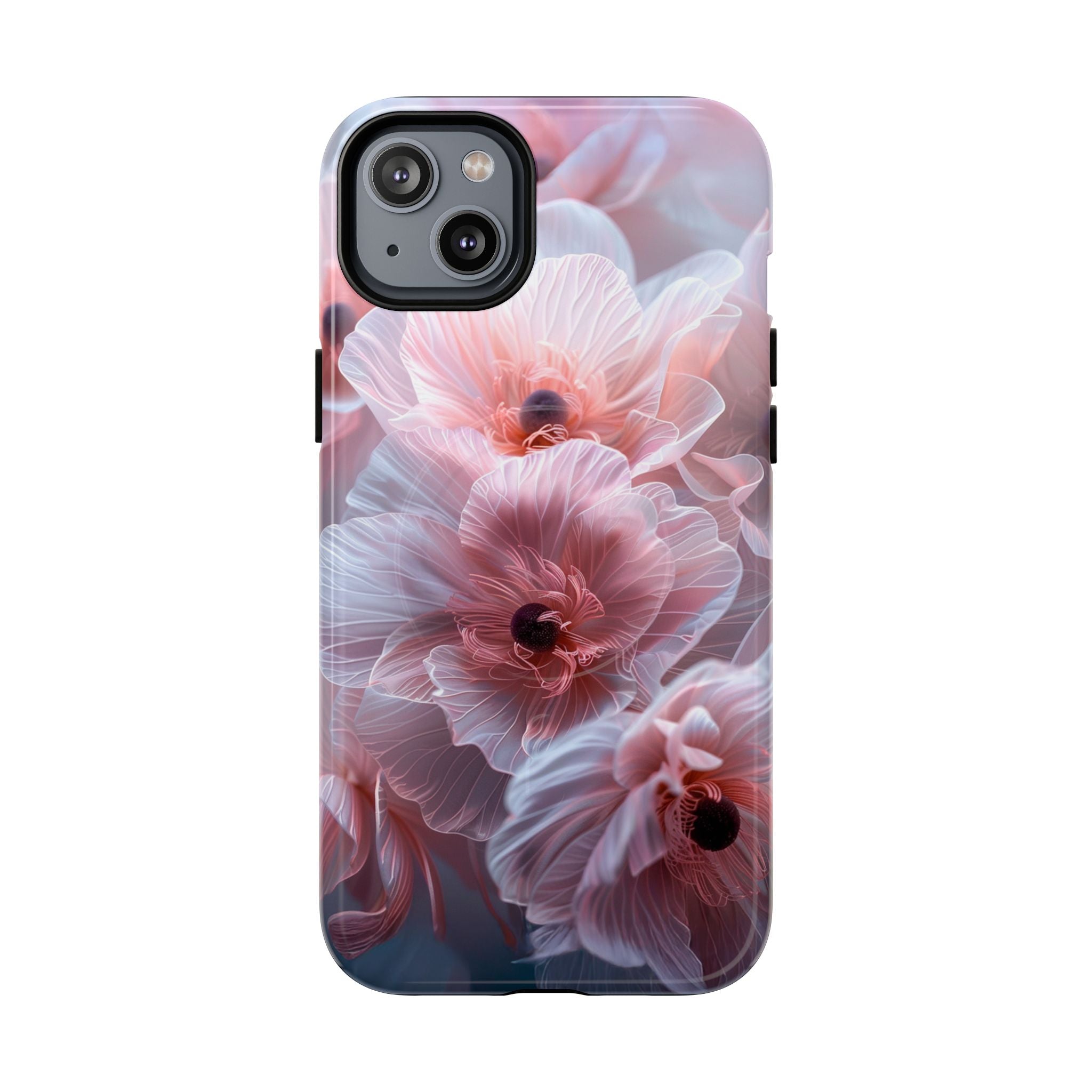 Floral Dream Tough Magnetic Phone Case — Pink Soft Petal Design