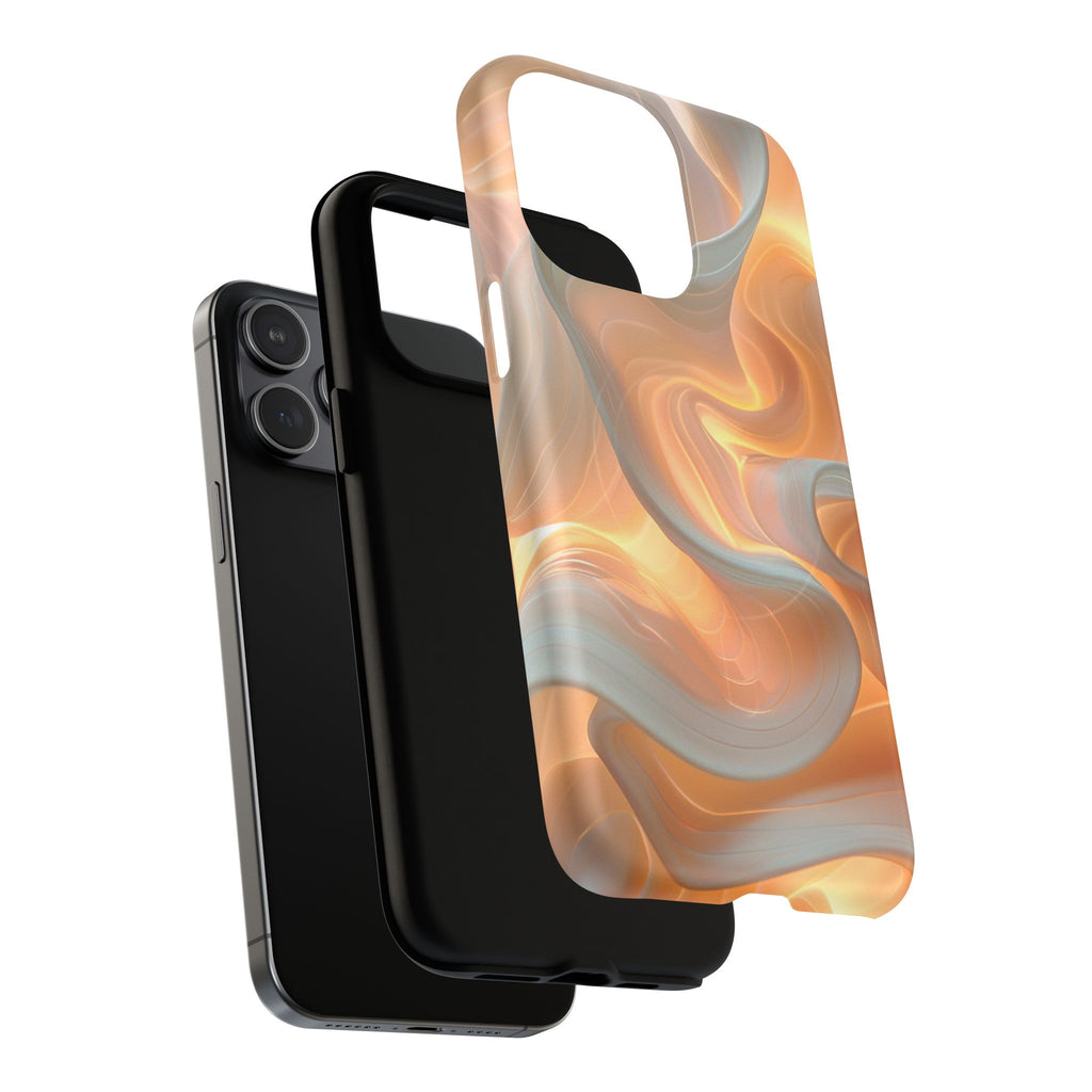 Marbled Amber Swirl Tough Magnetic Case