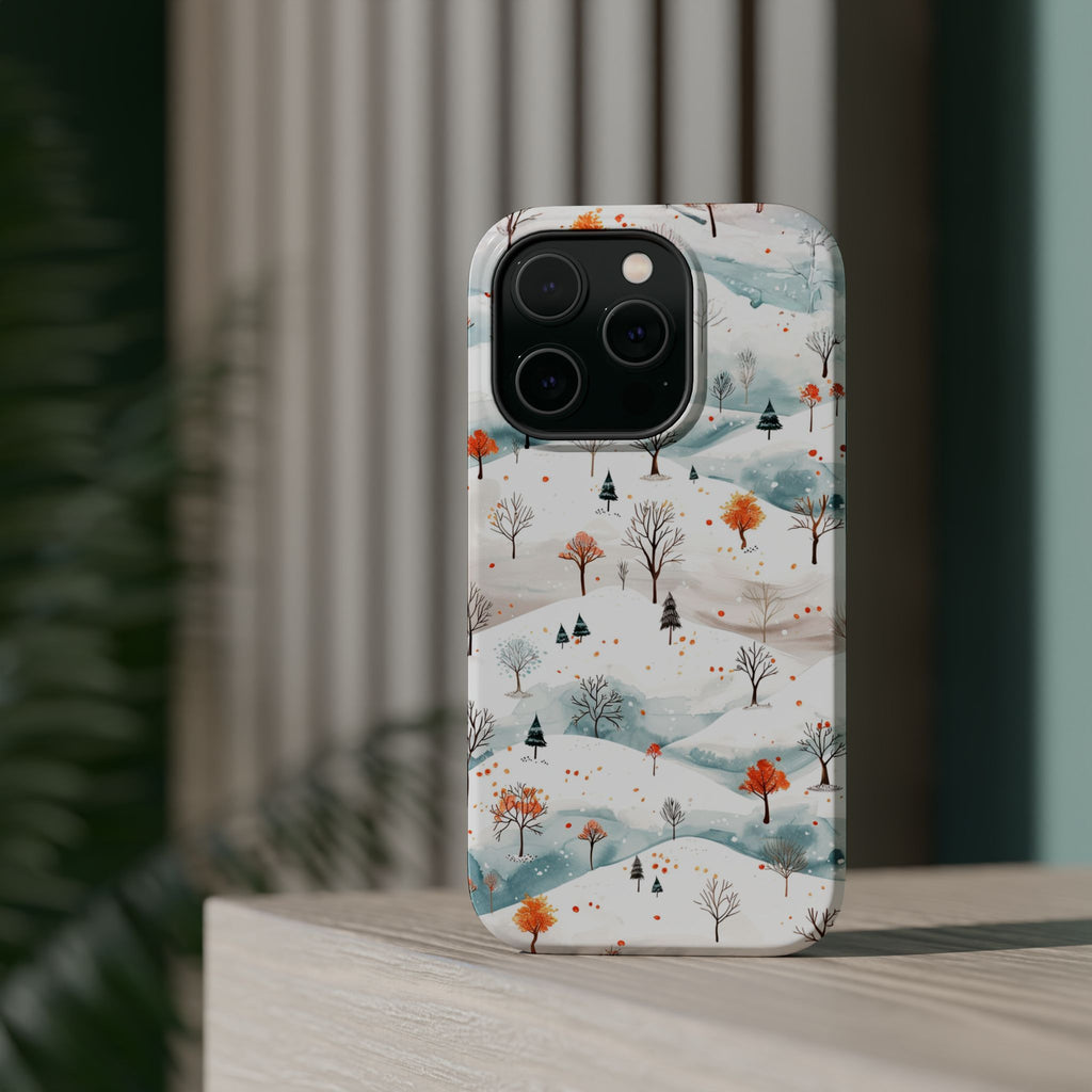 Winter Woodland Magnetic Phone Case — Impact-Resistant MagSafe-Compatible