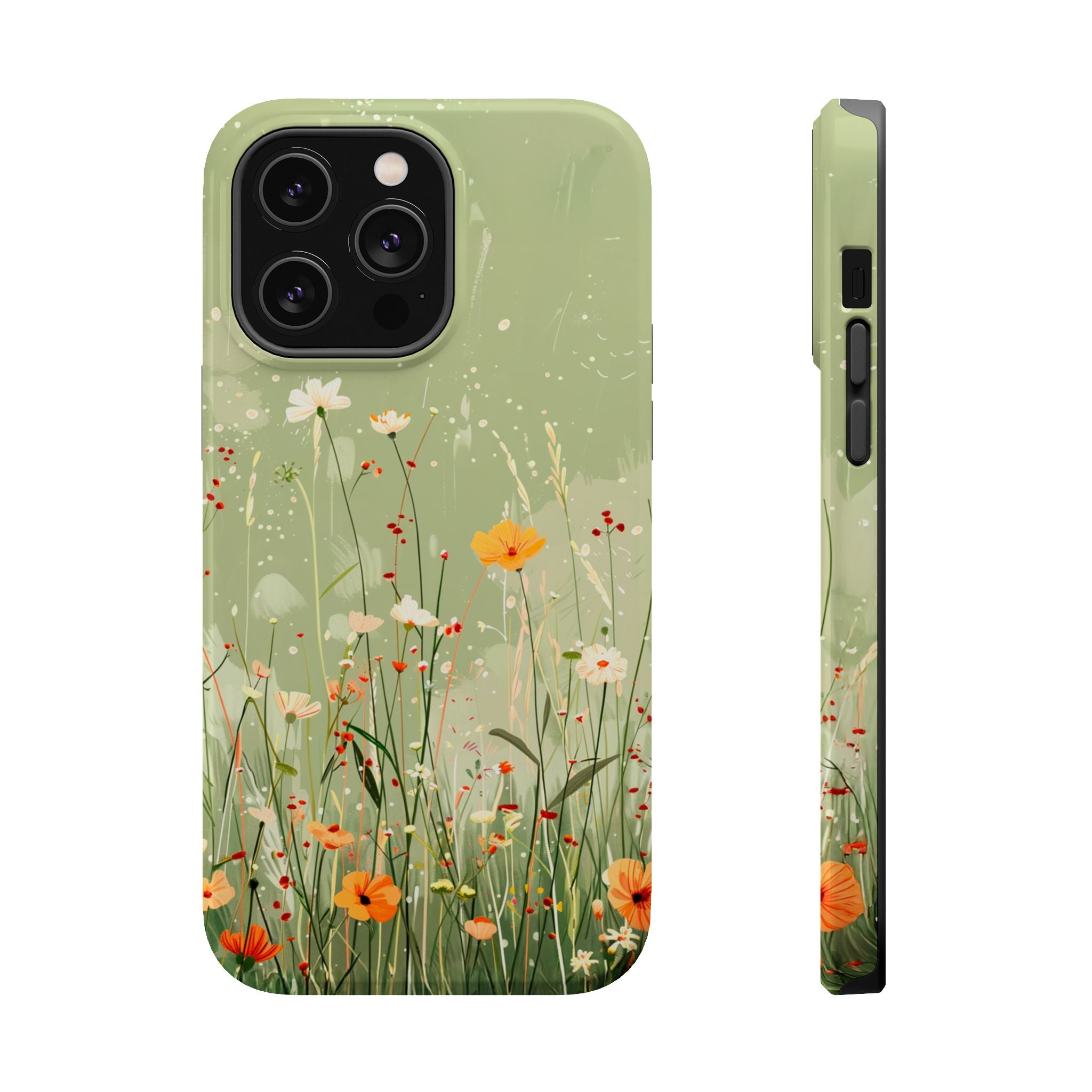 Floral Meadow Magnetic Impact-Resistant Phone Case