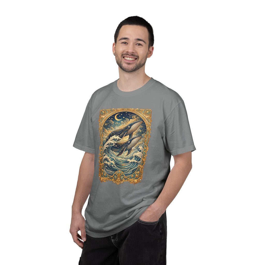 Whales T‑Shirt – Nautical Ocean Art Tee