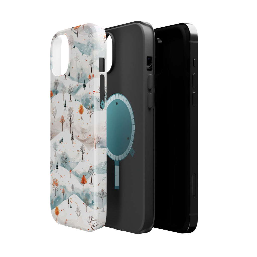 Winter Woodland Magnetic Phone Case — Impact-Resistant MagSafe-Compatible