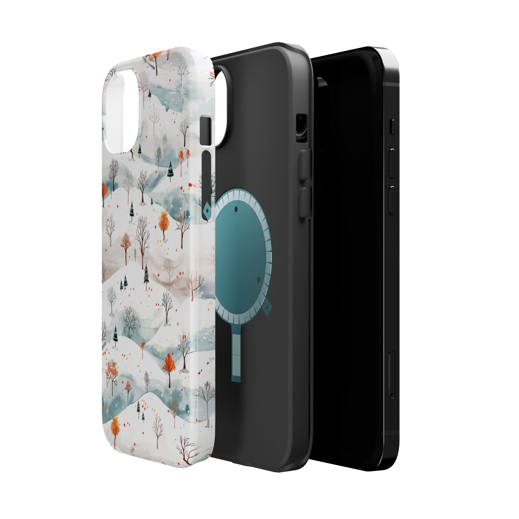 Winter Woodland Magnetic Phone Case — Impact-Resistant MagSafe-Compatible