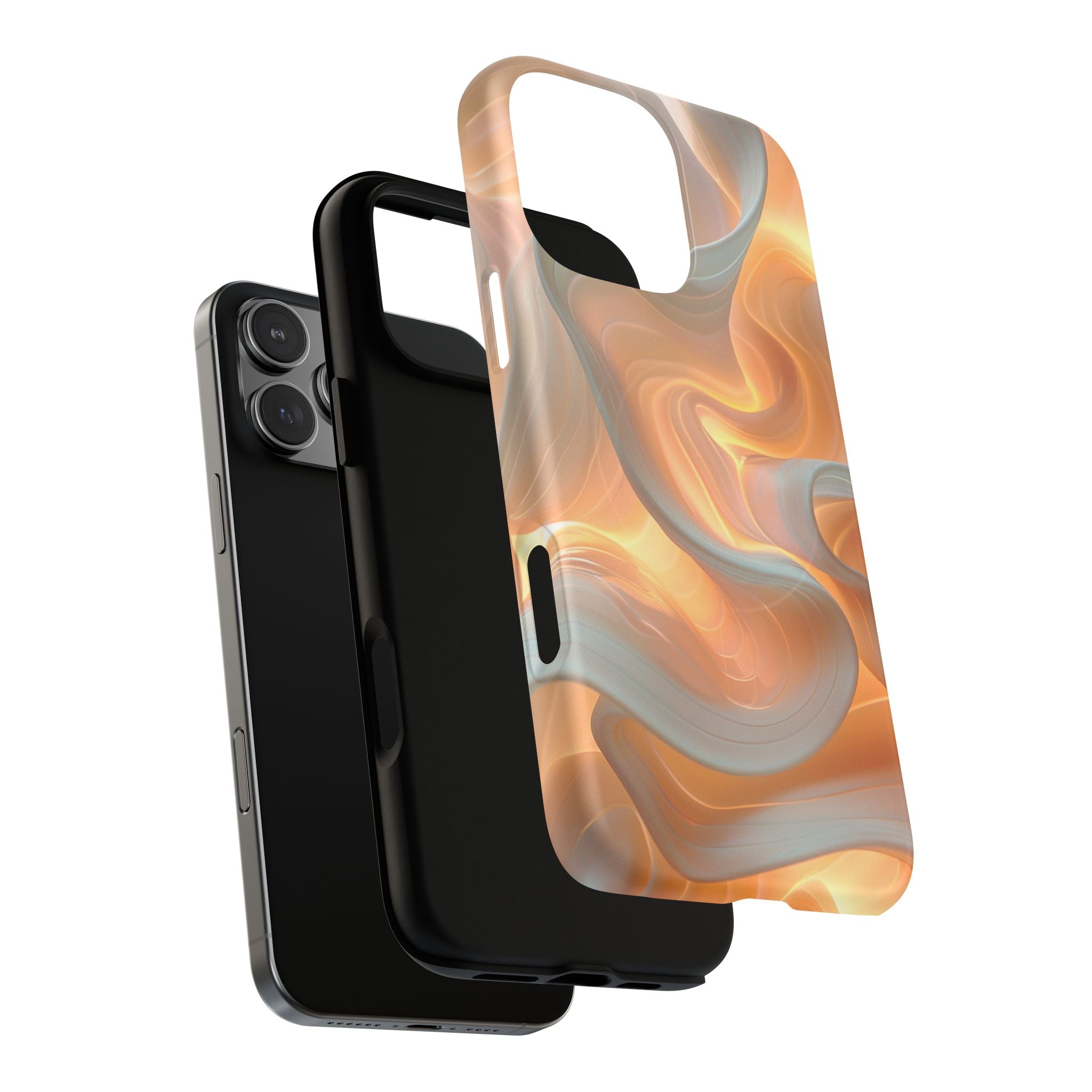 Marbled Amber Swirl Tough Magnetic Case