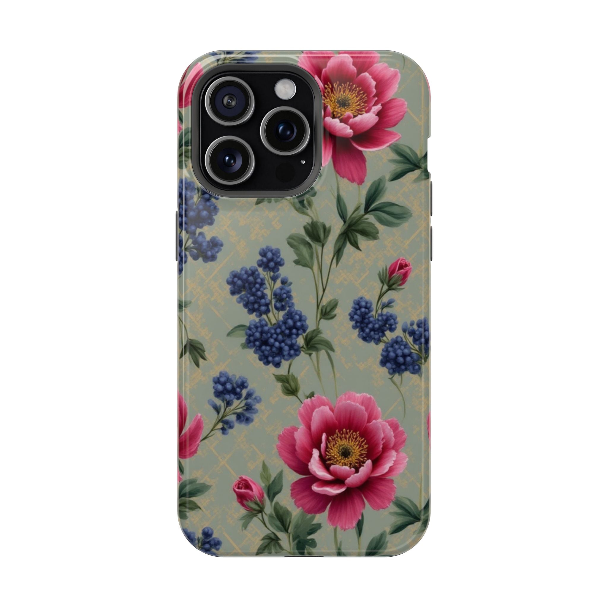 Floral Vintage Magnetic Impact-Resistant Phone Case
