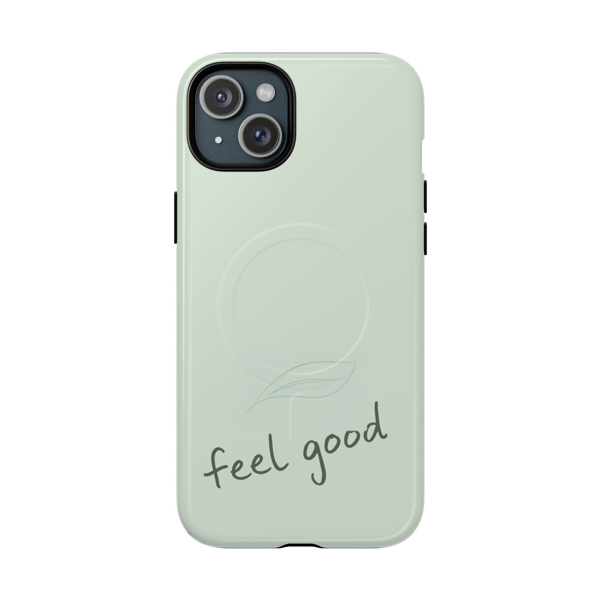 MagSafe Phone Case — "feel good" Minimal Pastel Protective Case