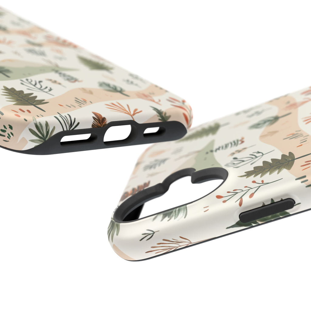 Magnetic Impact-Resistant Phone Case — Woodland Trees Pattern