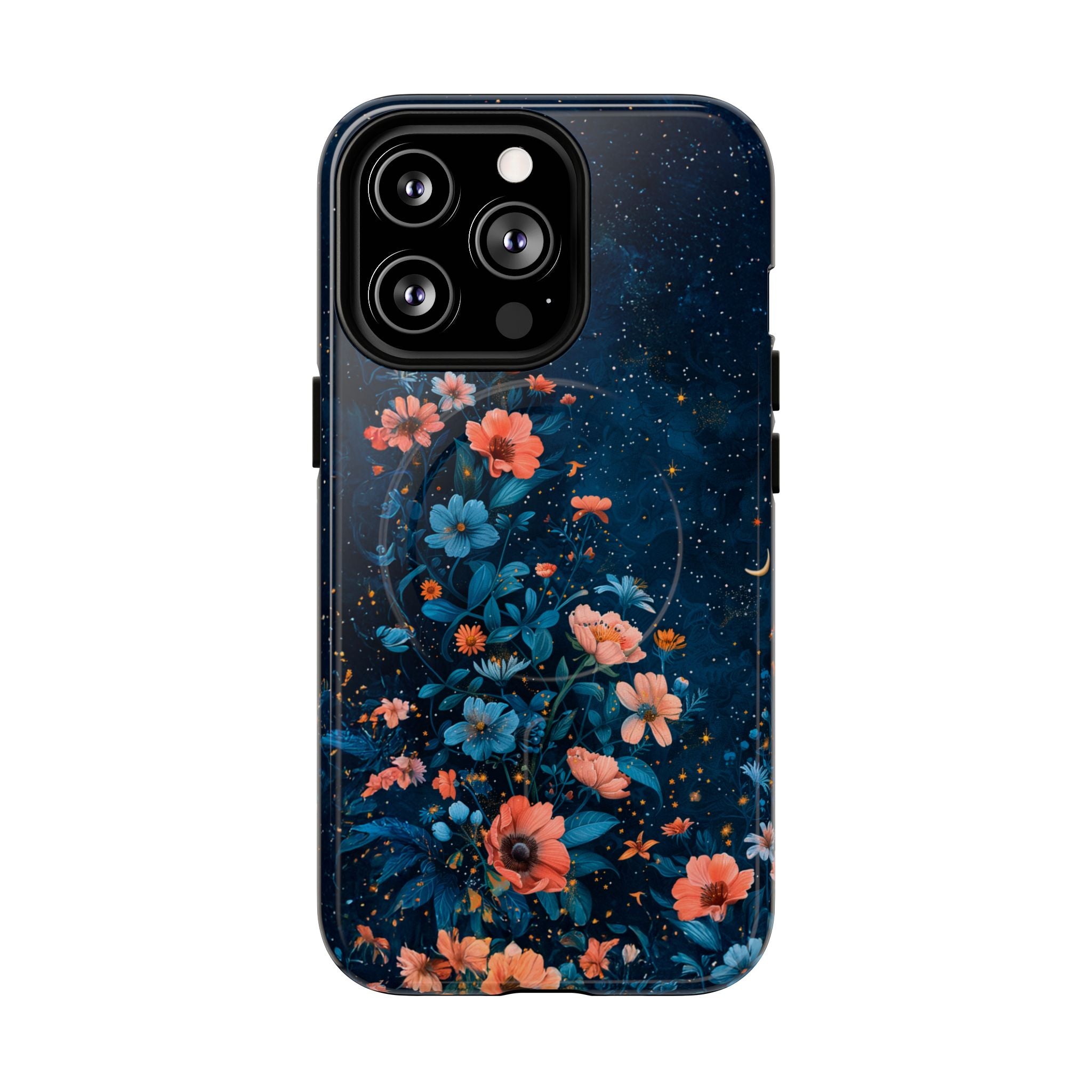 Floral Night Sky Tough Magnetic Phone Case