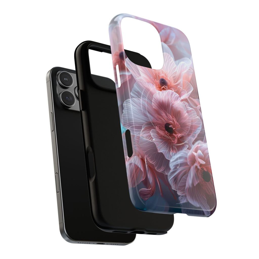 Floral Dream Tough Magnetic Phone Case — Pink Soft Petal Design