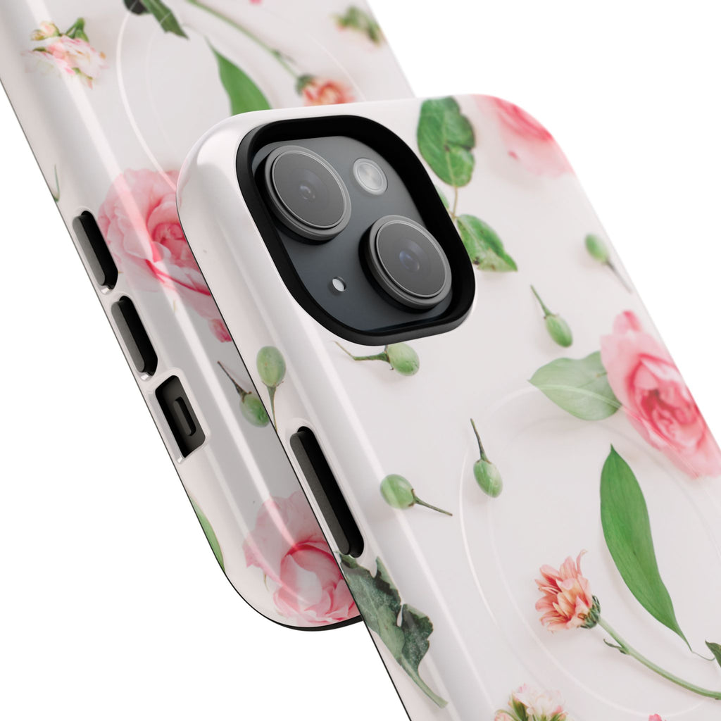Floral Rose Tough Magnetic Phone Case