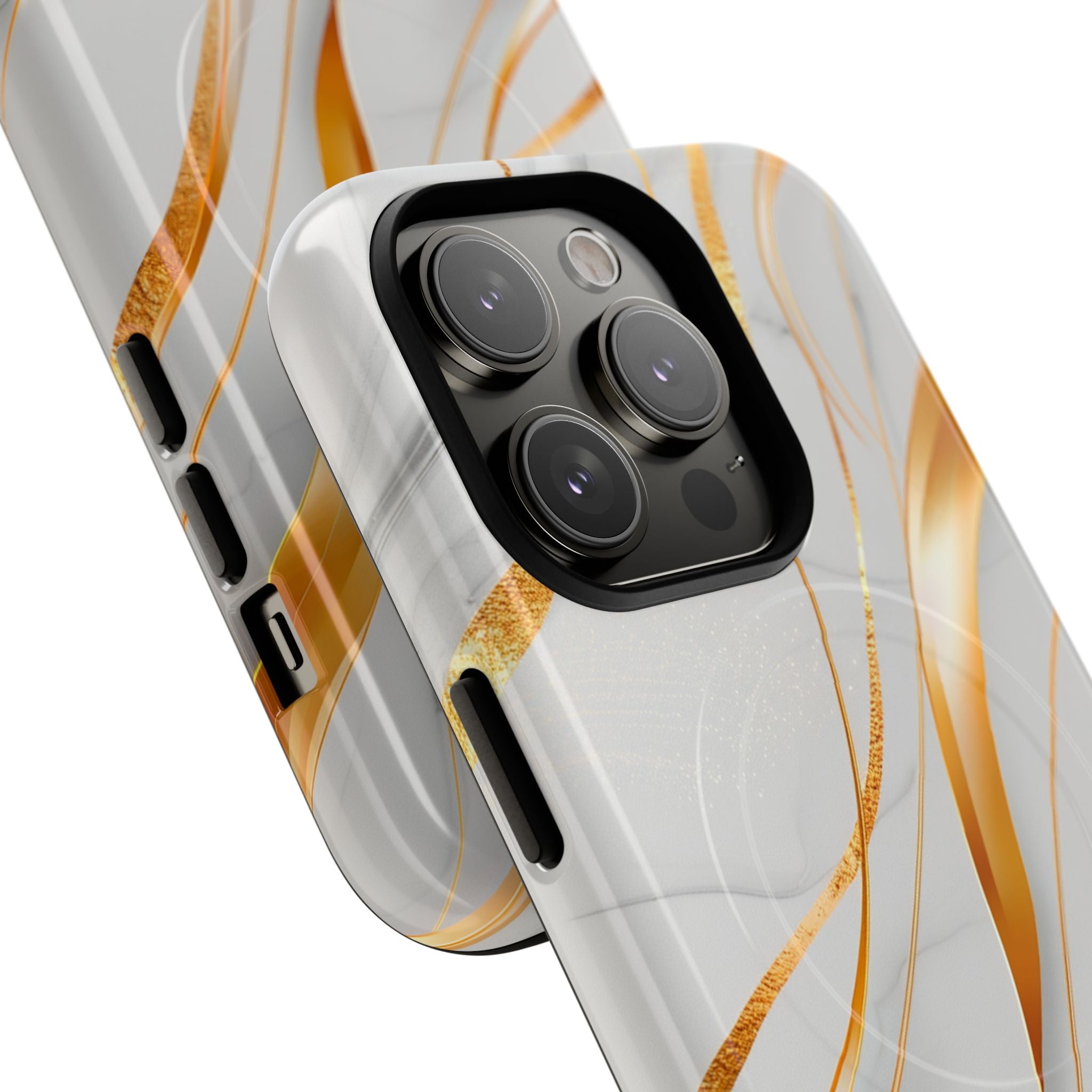 Marble Gold Wave Tough Magnetic Phone Case
