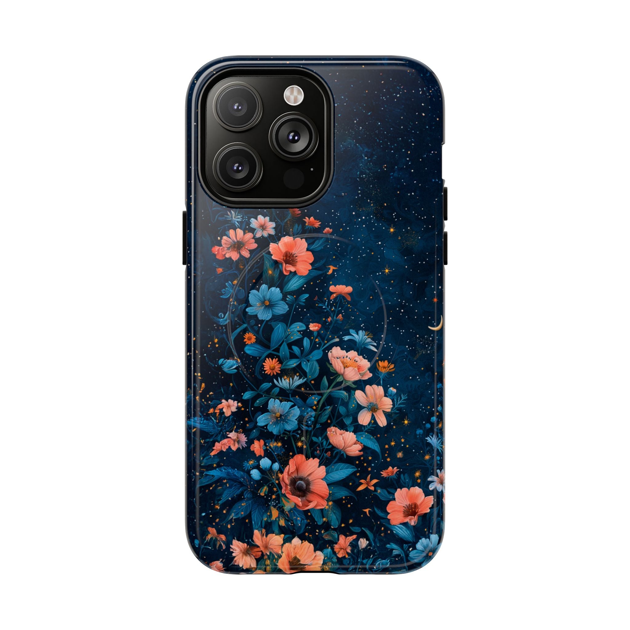 Floral Night Sky Tough Magnetic Phone Case