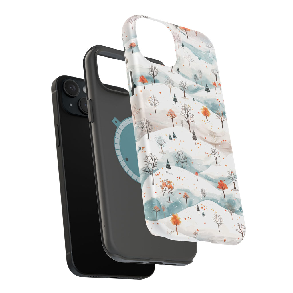 Winter Woodland Magnetic Phone Case — Impact-Resistant MagSafe-Compatible