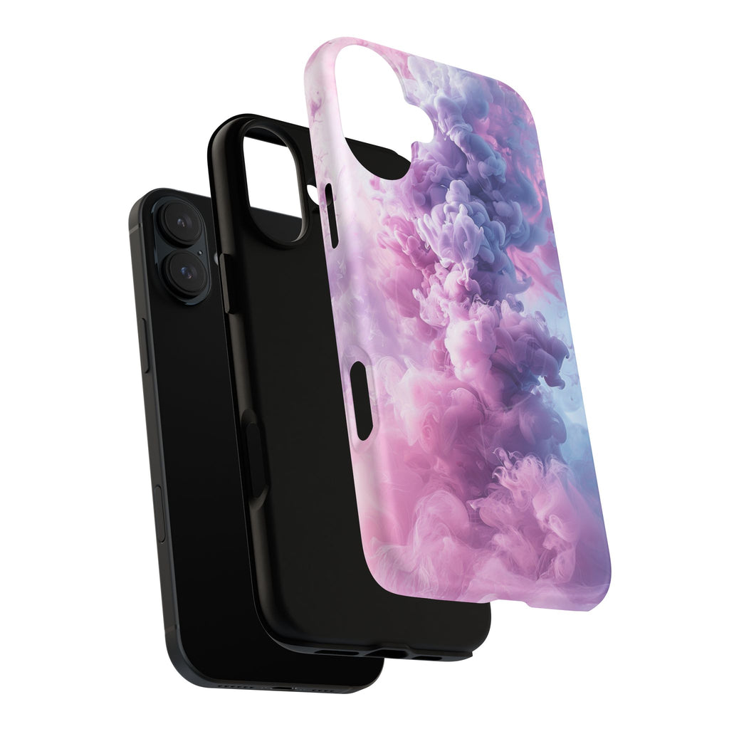 Magnetic Tough Phone Case — Pink & Purple Cloud Smoke Design
