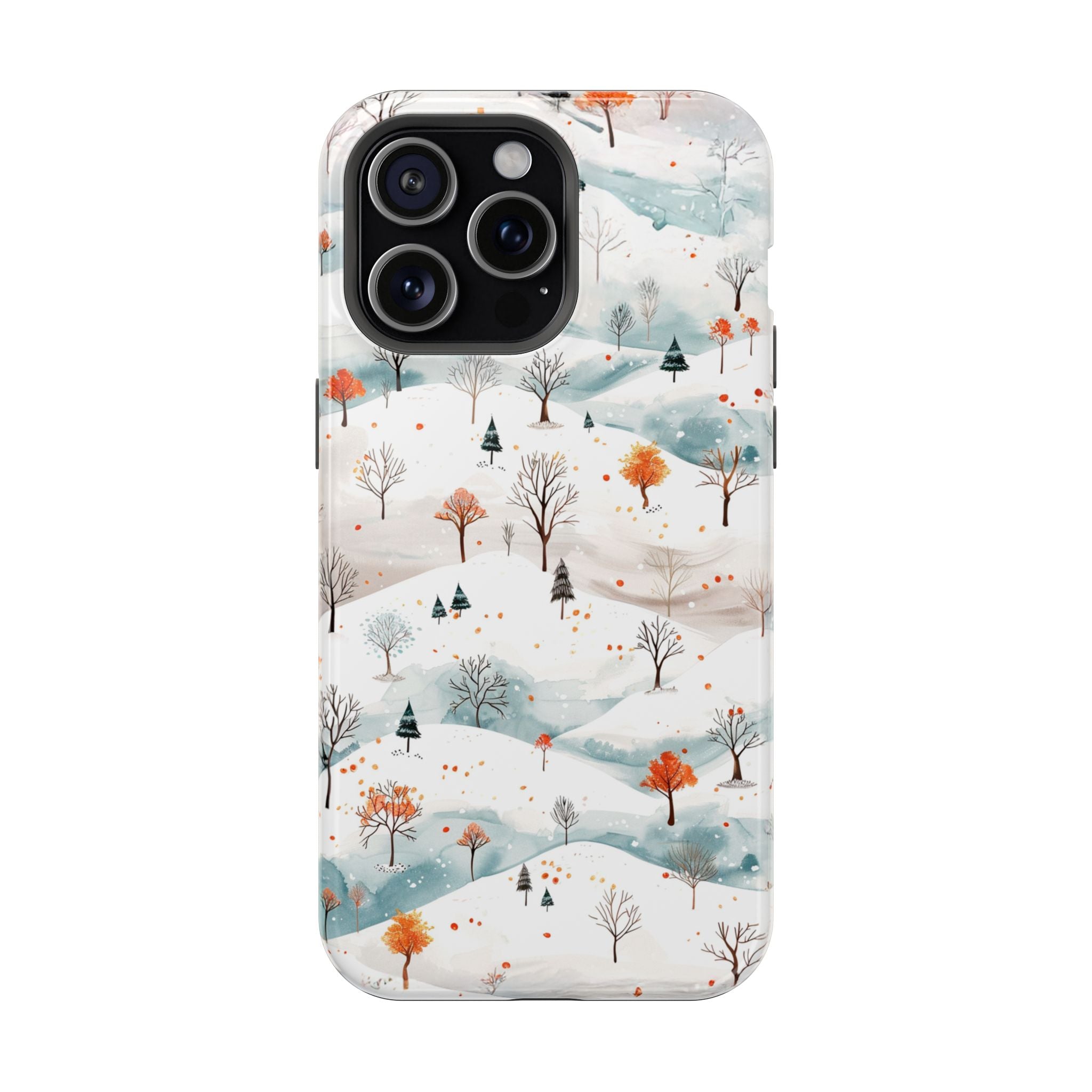 Winter Woodland Magnetic Phone Case — Impact-Resistant MagSafe-Compatible
