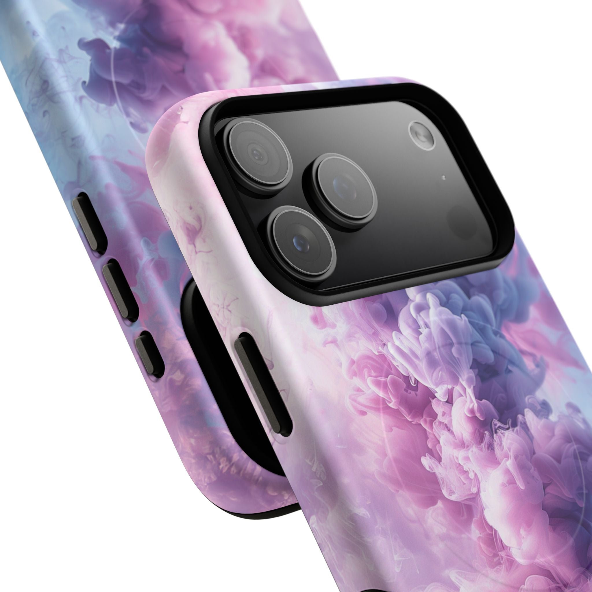 Magnetic Tough Phone Case — Pink & Purple Cloud Smoke Design