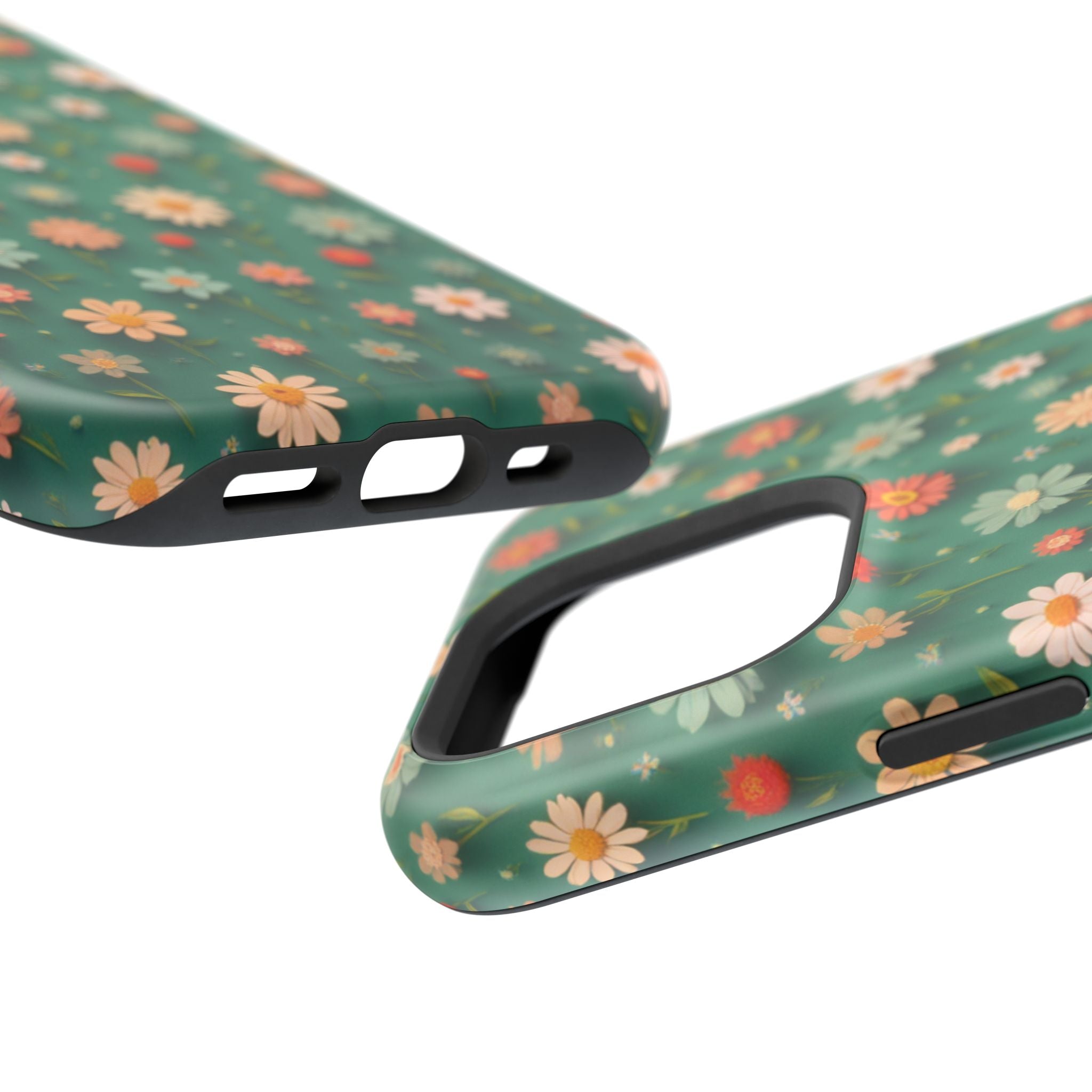 Floral Daisy Magnetic Impact-Resistant Phone Case
