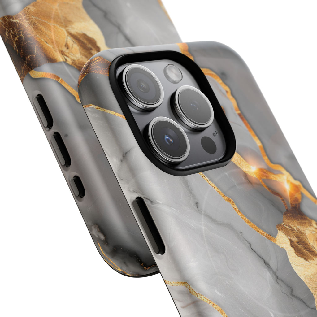Marble Gold Vein Tough Magnetic Phone Case
