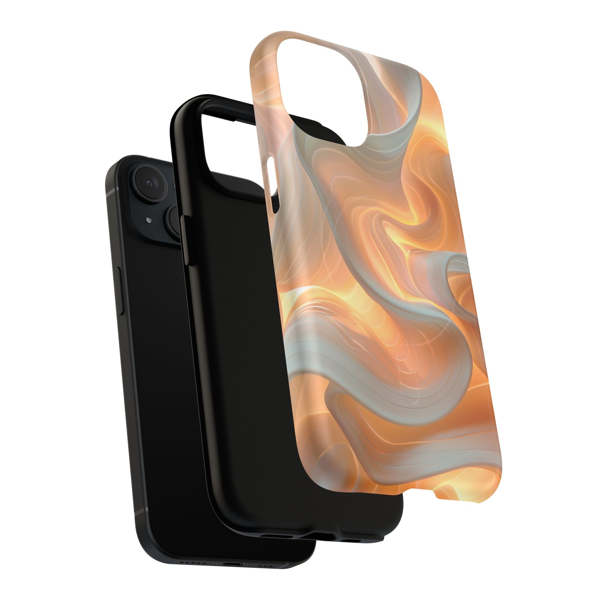 Marbled Amber Swirl Tough Magnetic Case