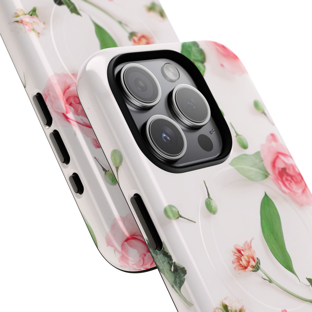 Floral Rose Tough Magnetic Phone Case