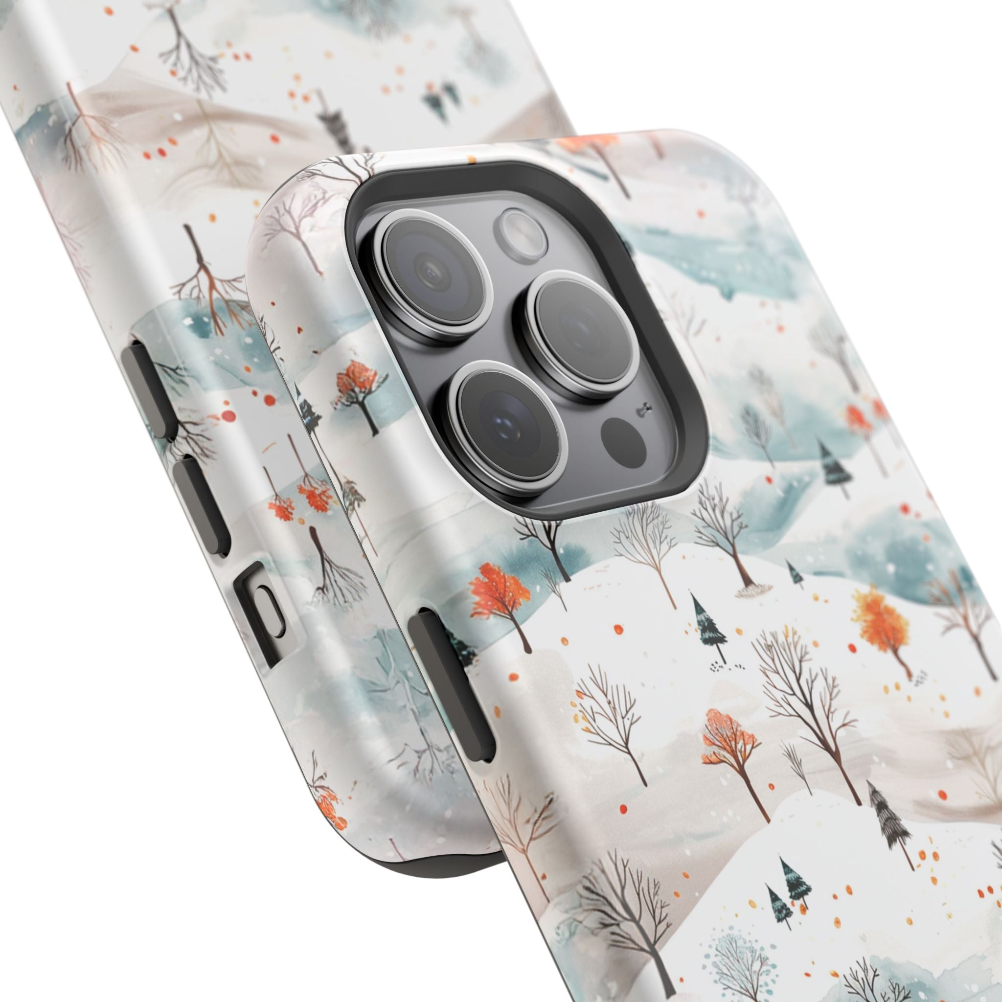Winter Woodland Magnetic Phone Case — Impact-Resistant MagSafe-Compatible
