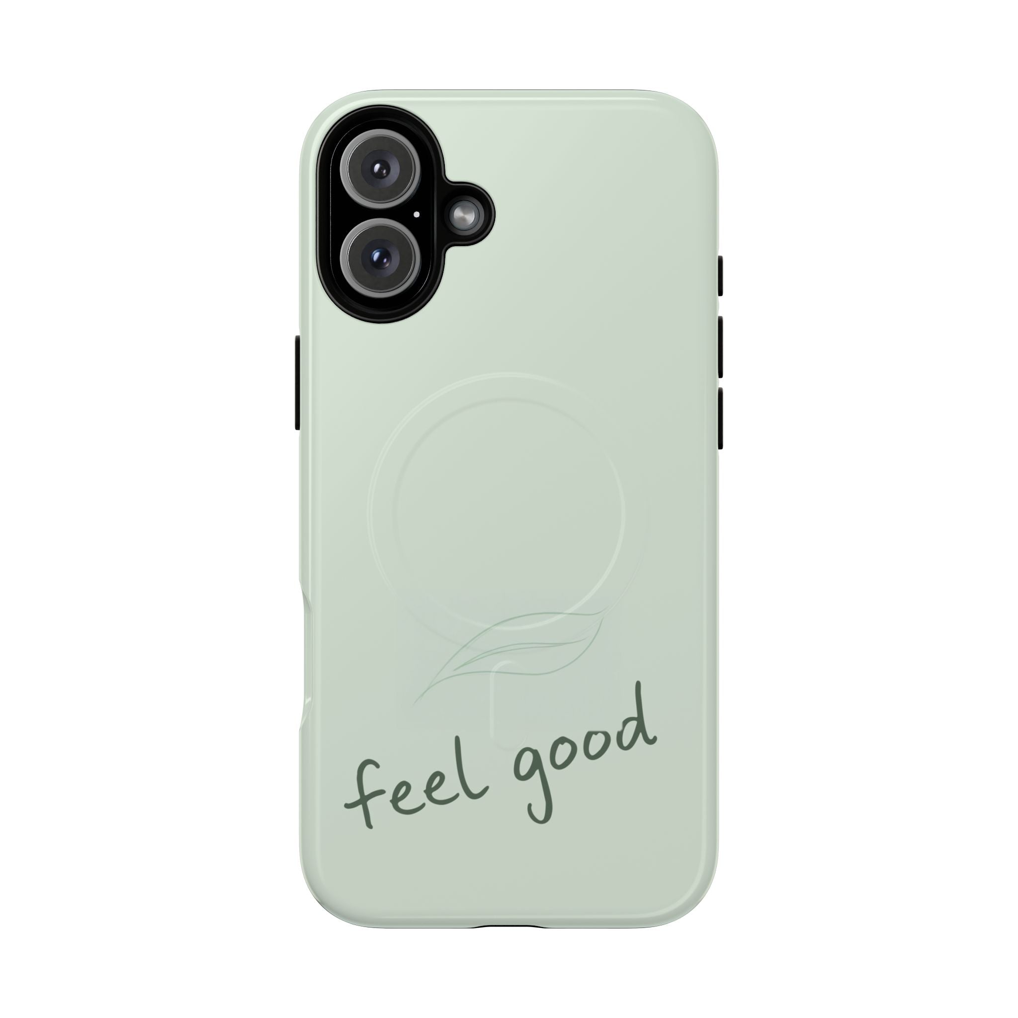 MagSafe Phone Case — "feel good" Minimal Pastel Protective Case