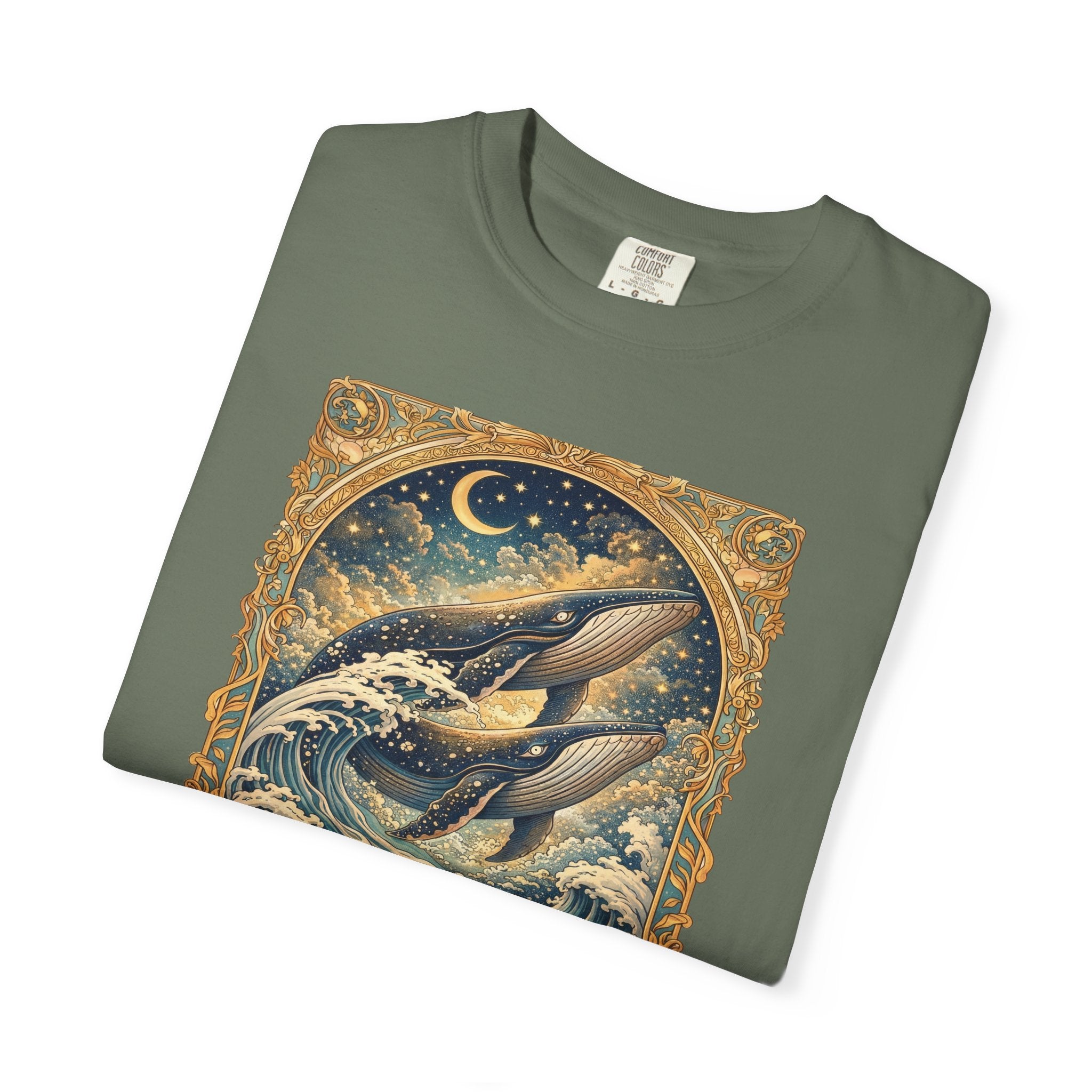 Whales T‑Shirt – Nautical Ocean Art Tee