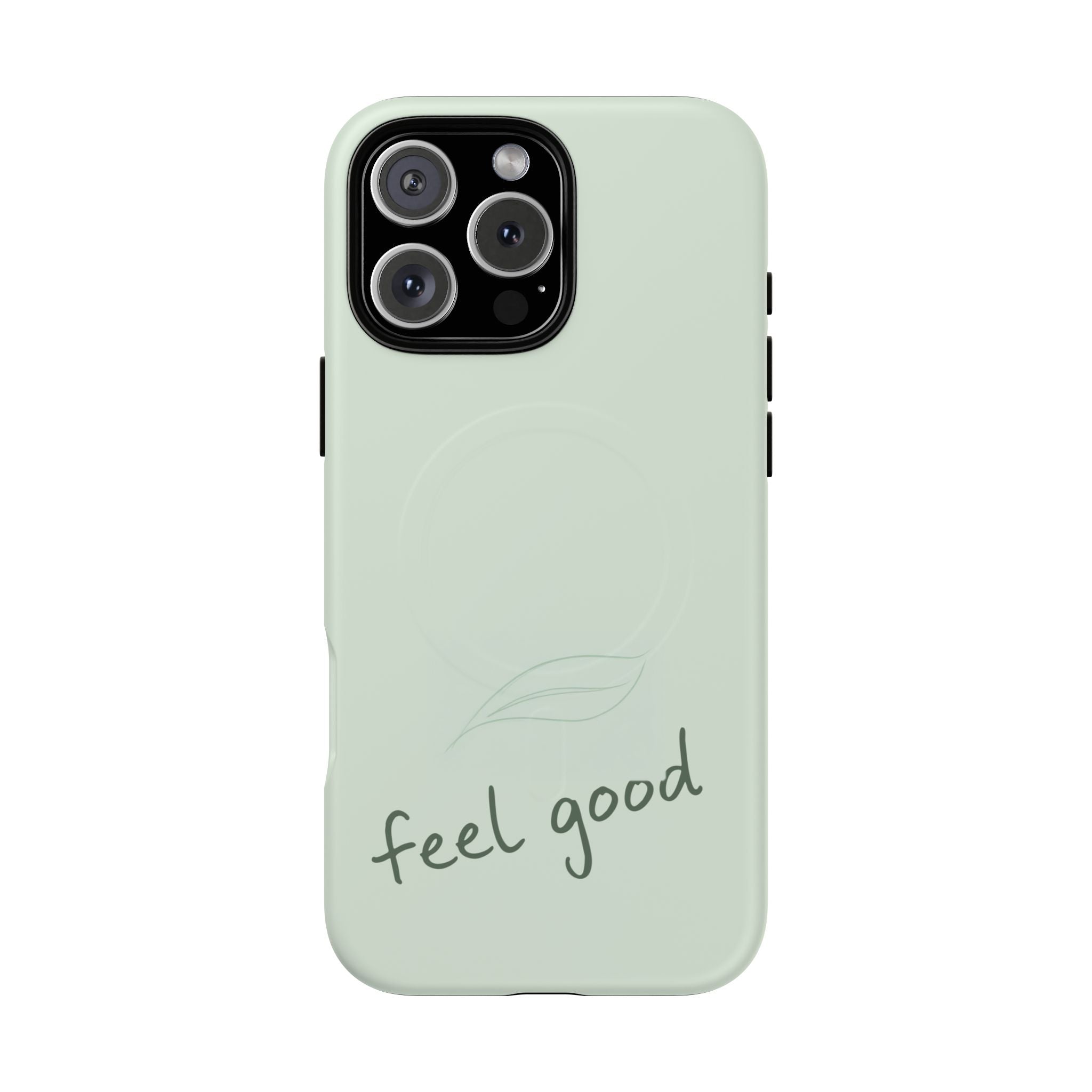 MagSafe Phone Case — "feel good" Minimal Pastel Protective Case