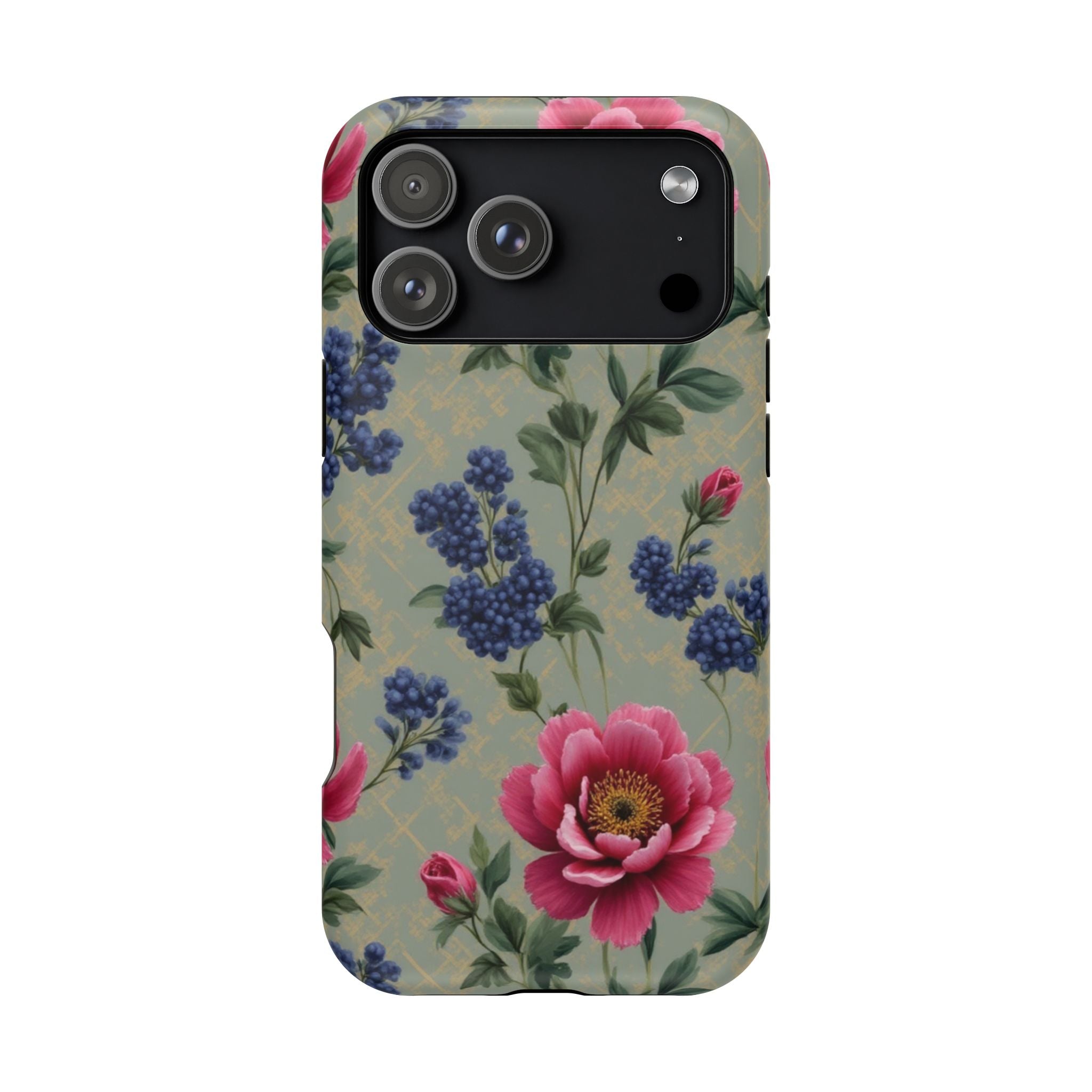 Floral Vintage Magnetic Impact-Resistant Phone Case