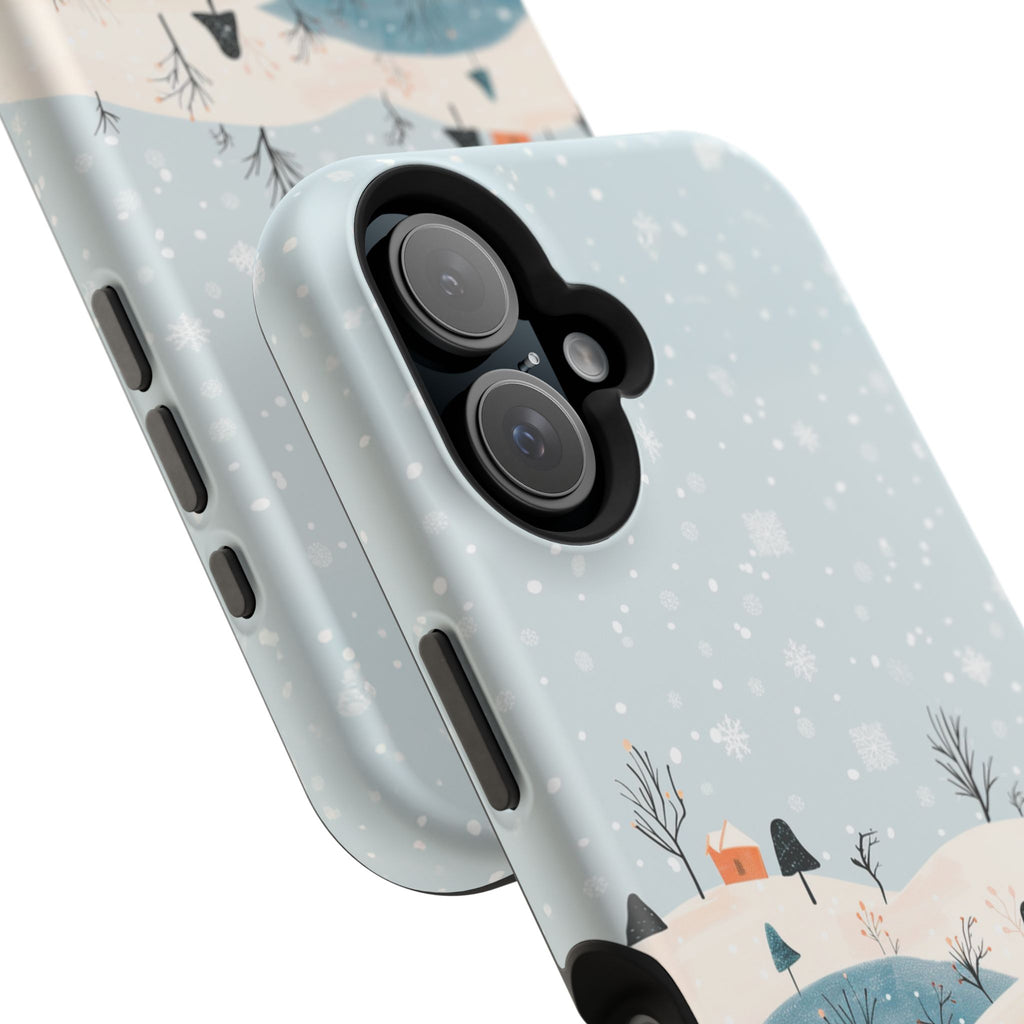Winter Snowy Hills Magnetic Impact Phone Case — Cute Scenic Landscape iPhone Cover