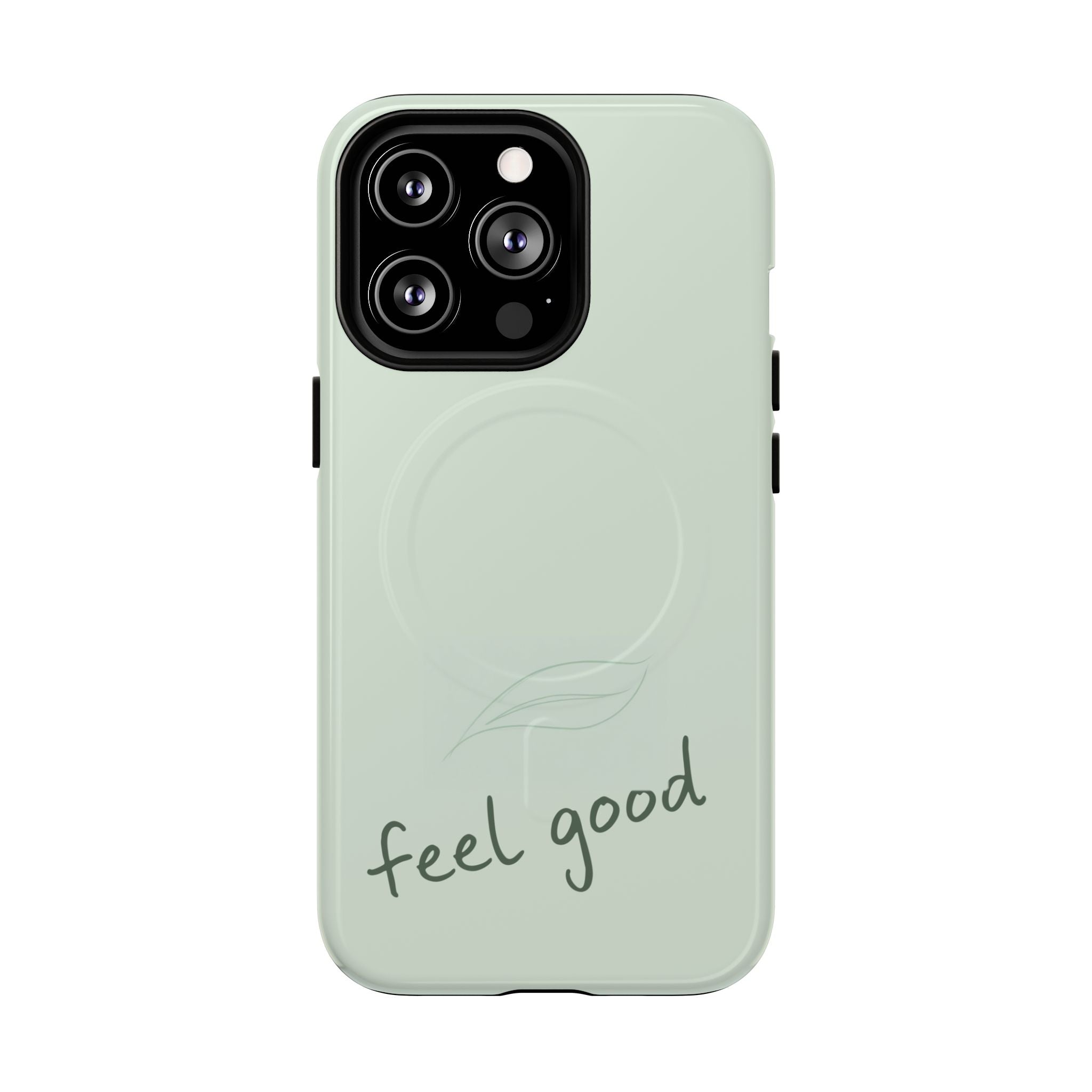 MagSafe Phone Case — "feel good" Minimal Pastel Protective Case