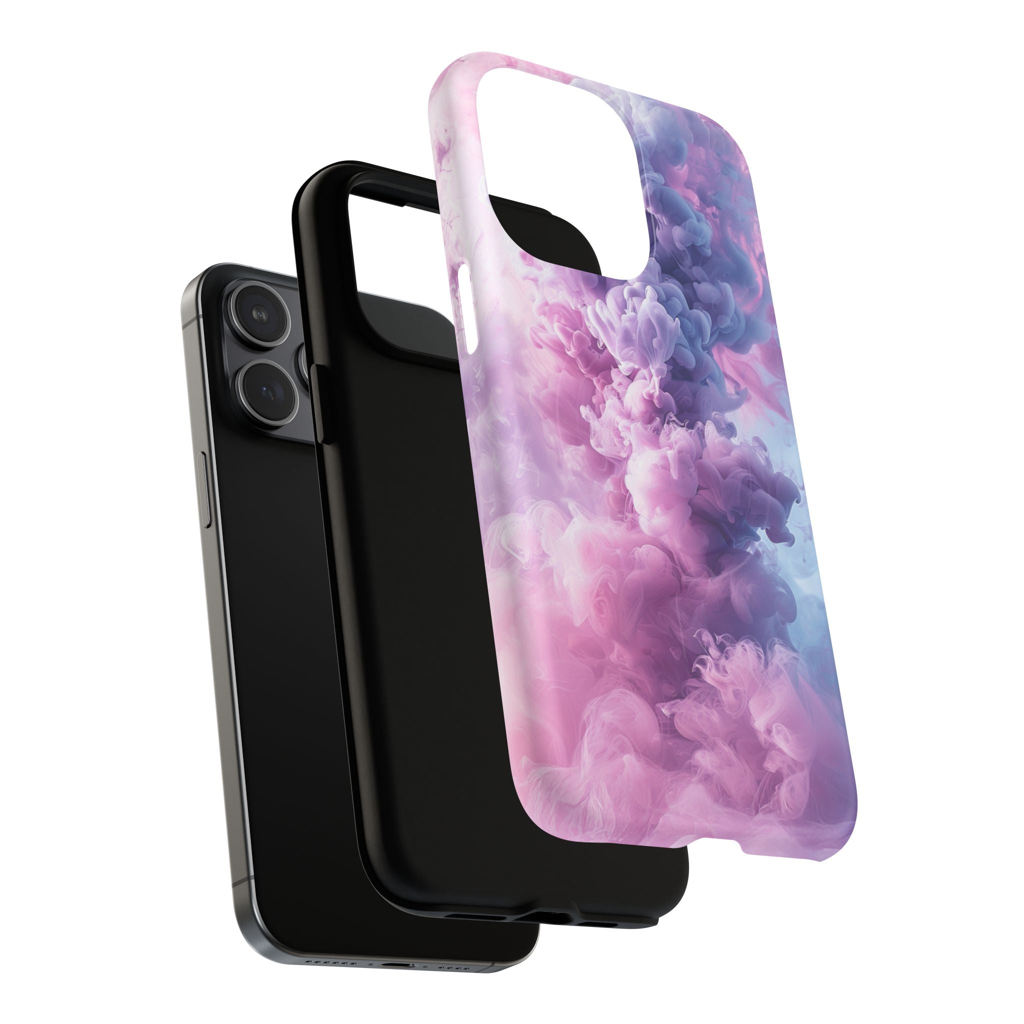 Magnetic Tough Phone Case — Pink & Purple Cloud Smoke Design
