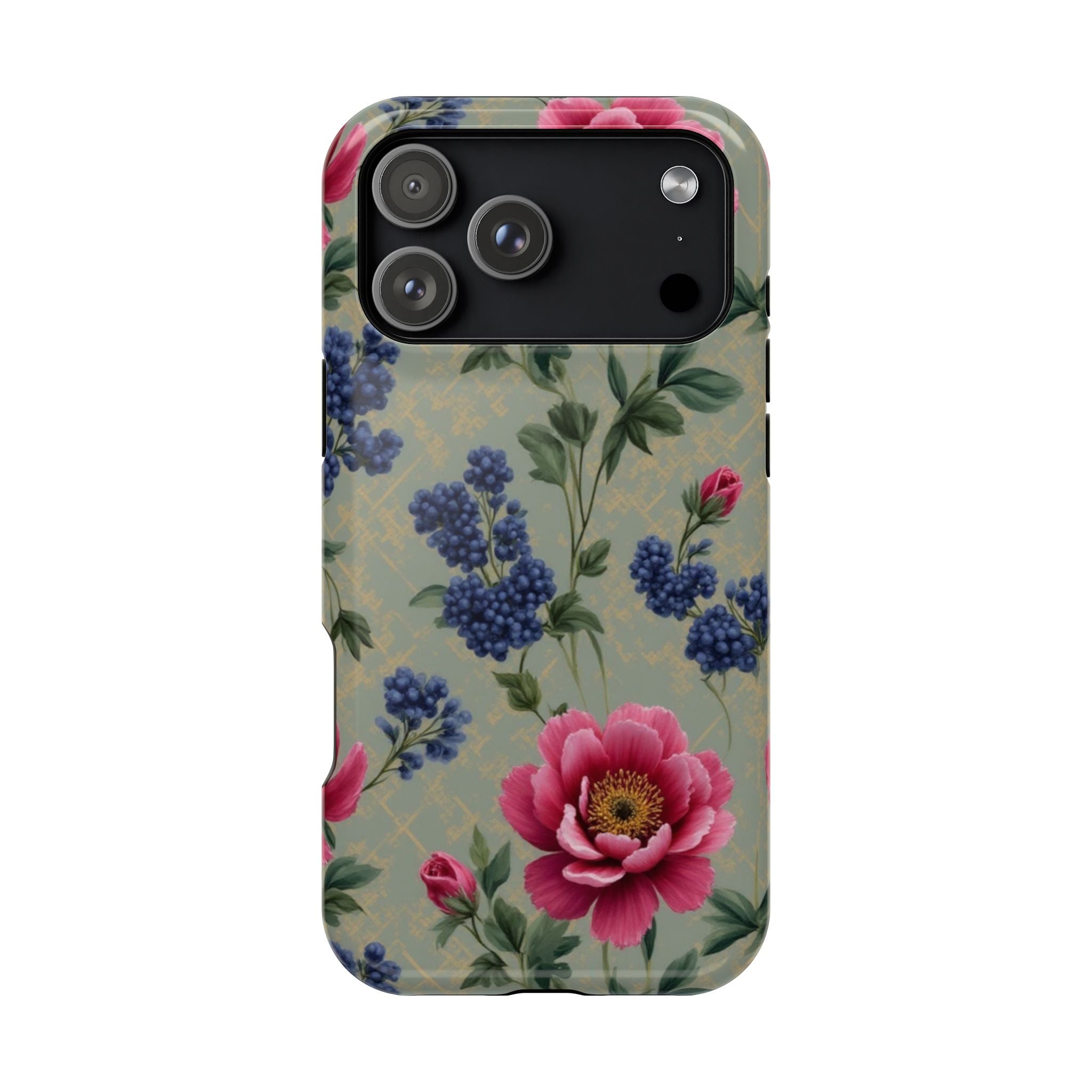 Floral Vintage Magnetic Impact-Resistant Phone Case