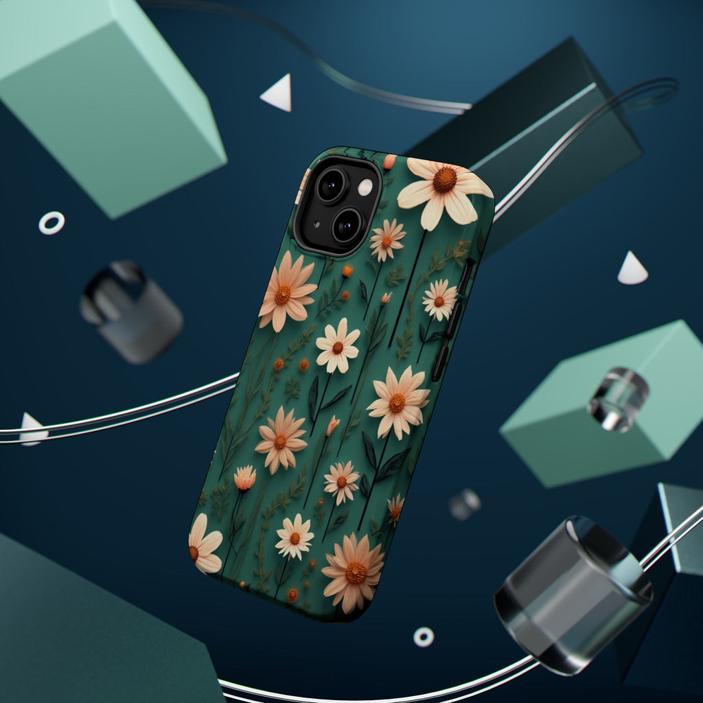 Floral Daisy Magnetic Impact-Resistant Phone Case