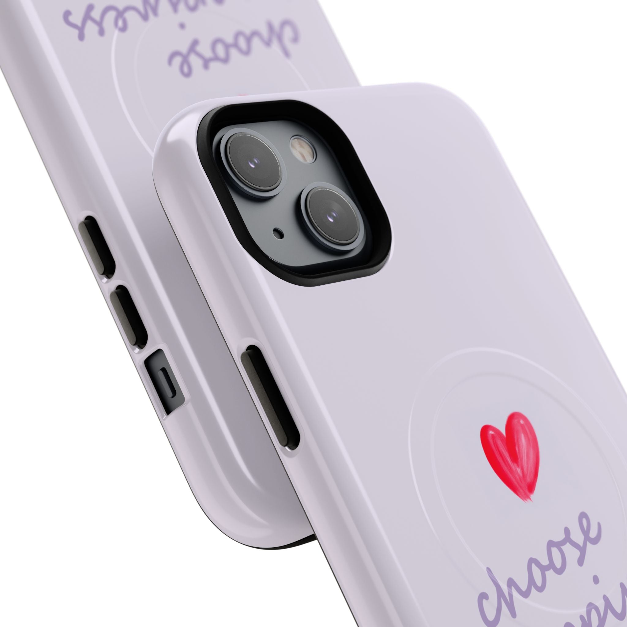Tough Magnetic Case — "Choose Happiness" Heart Phone Cover