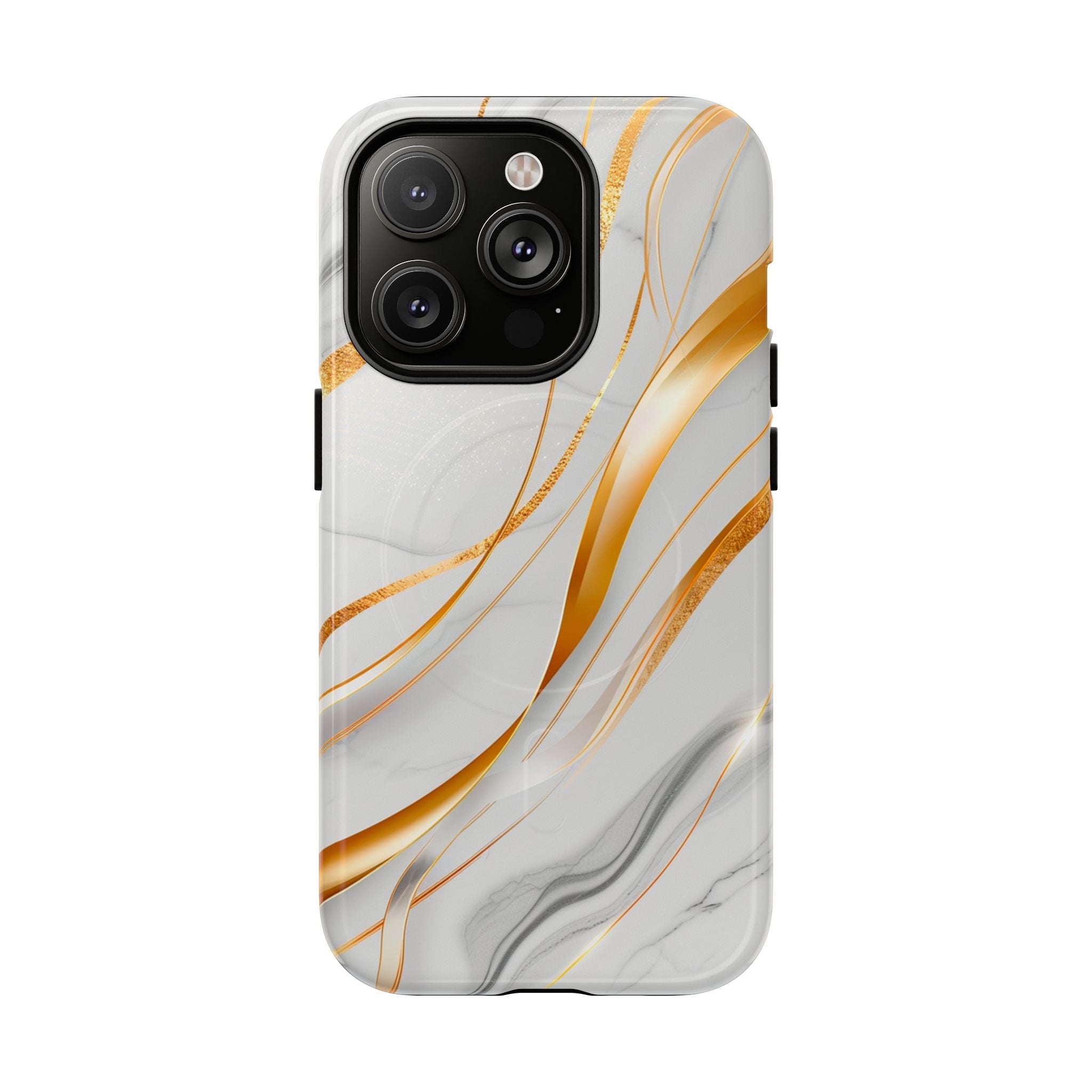Marble Gold Wave Tough Magnetic Phone Case