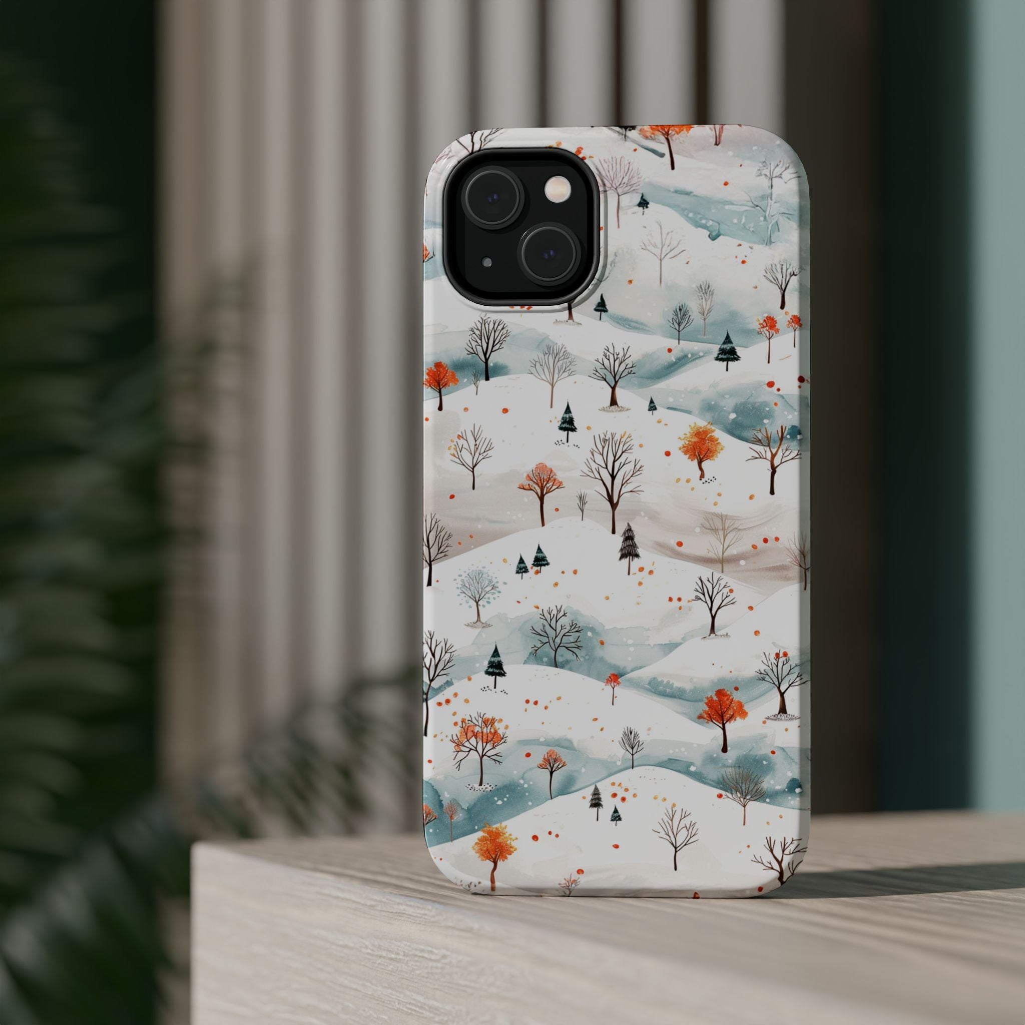 Winter Woodland Magnetic Phone Case — Impact-Resistant MagSafe-Compatible