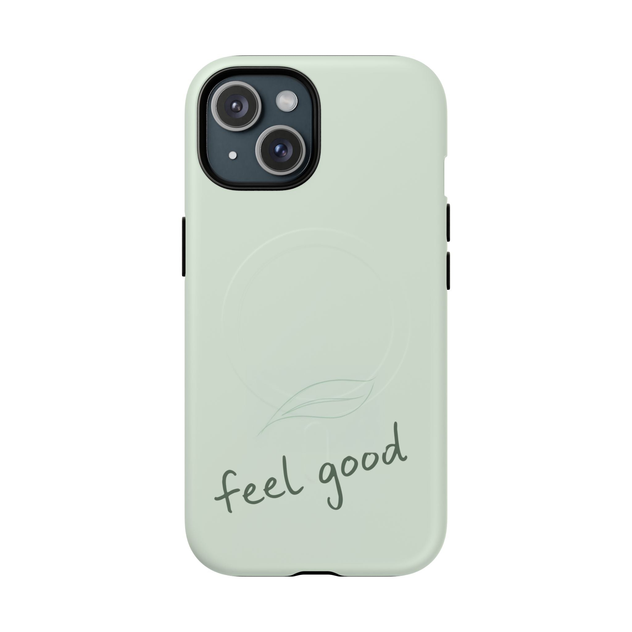 MagSafe Phone Case — "feel good" Minimal Pastel Protective Case