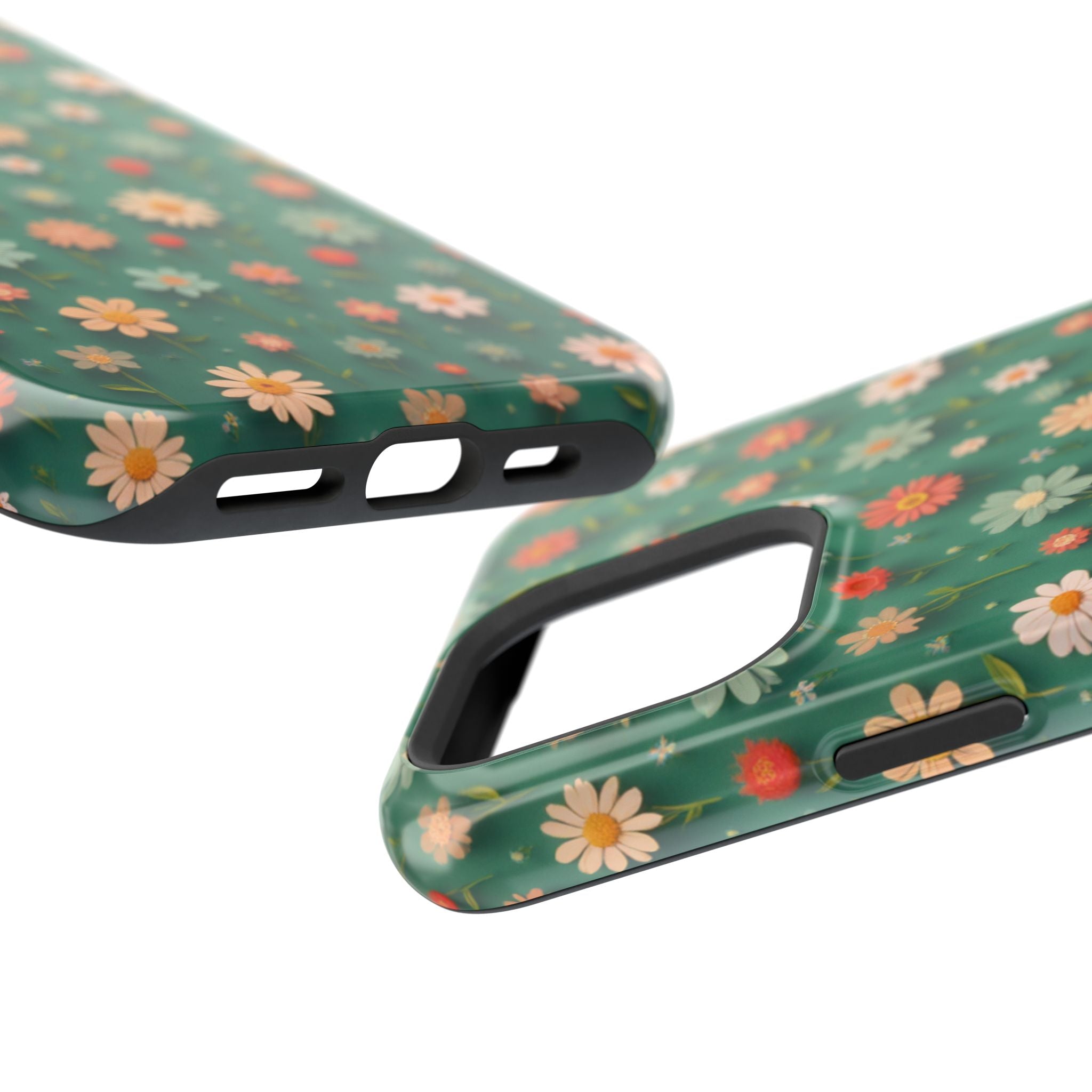 Floral Daisy Magnetic Impact-Resistant Phone Case