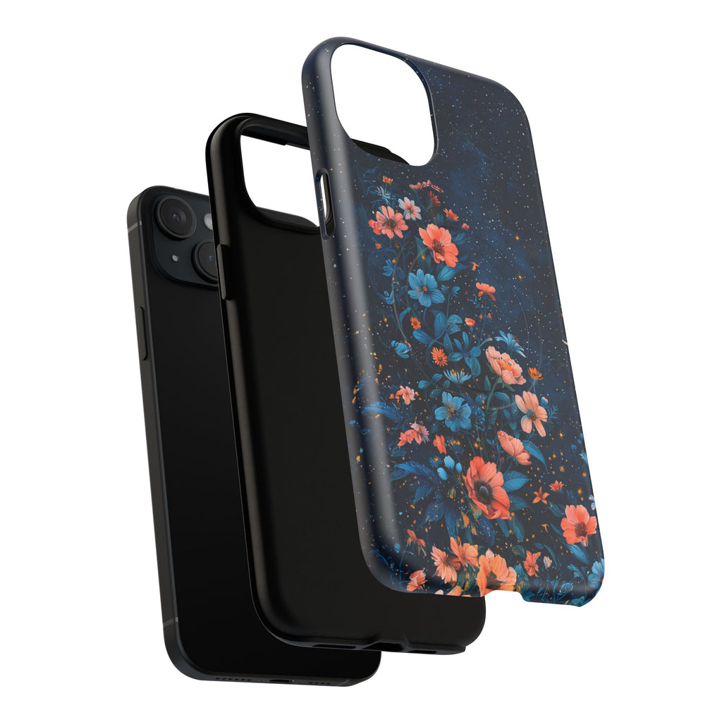 Floral Night Sky Tough Magnetic Phone Case