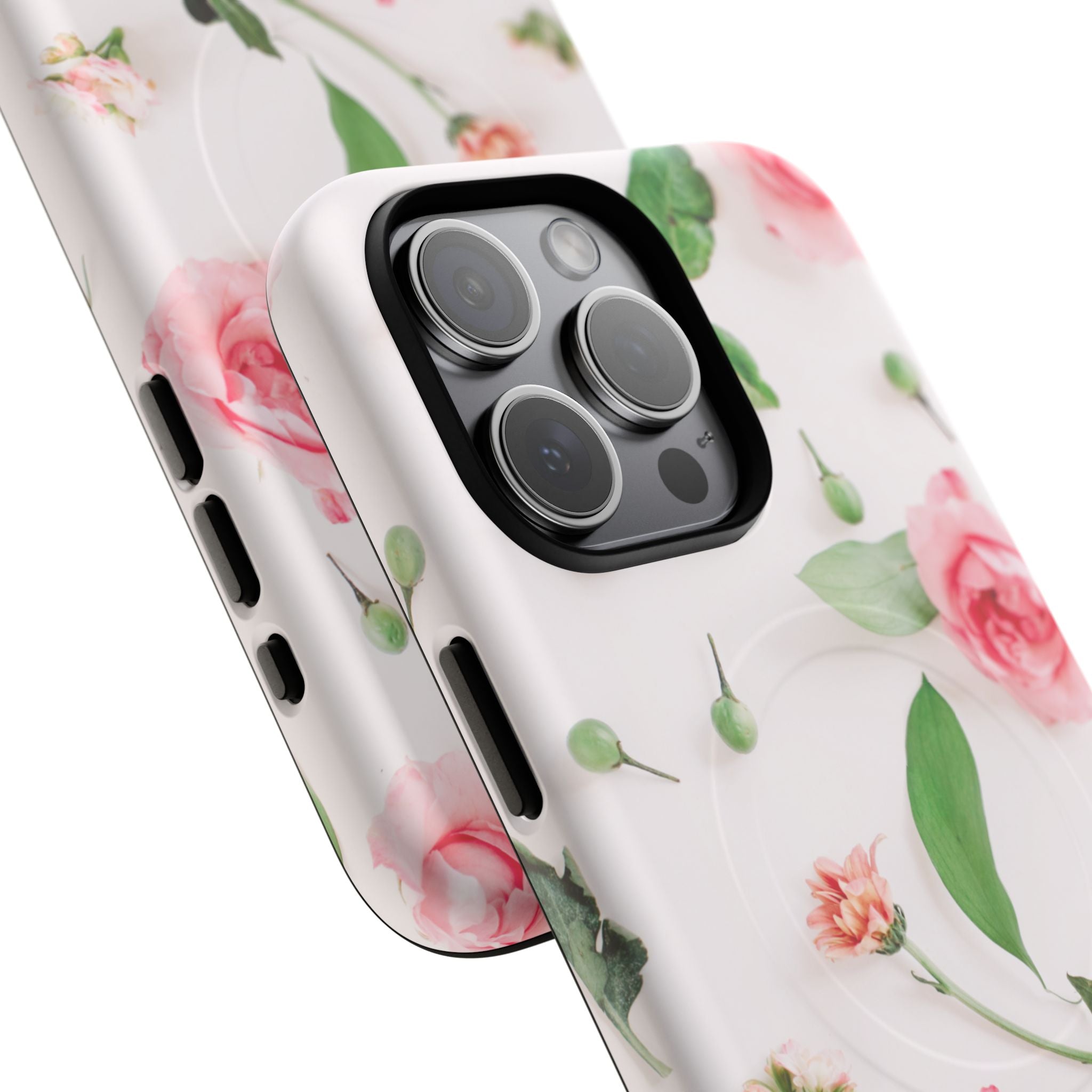 Floral Rose Tough Magnetic Phone Case
