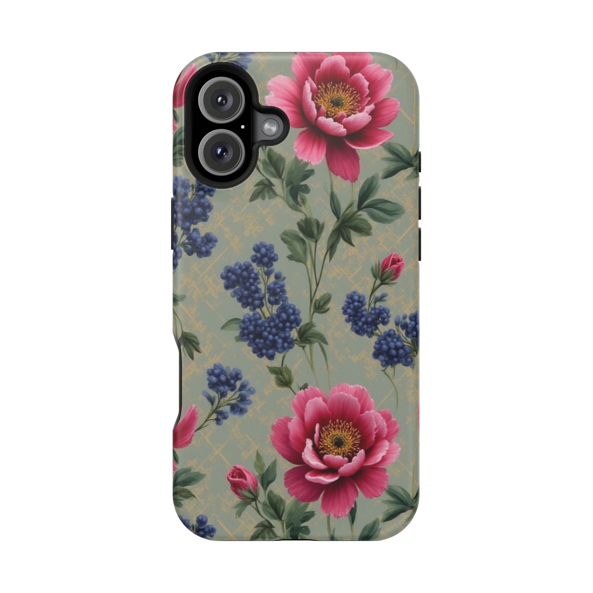 Floral Vintage Magnetic Impact-Resistant Phone Case