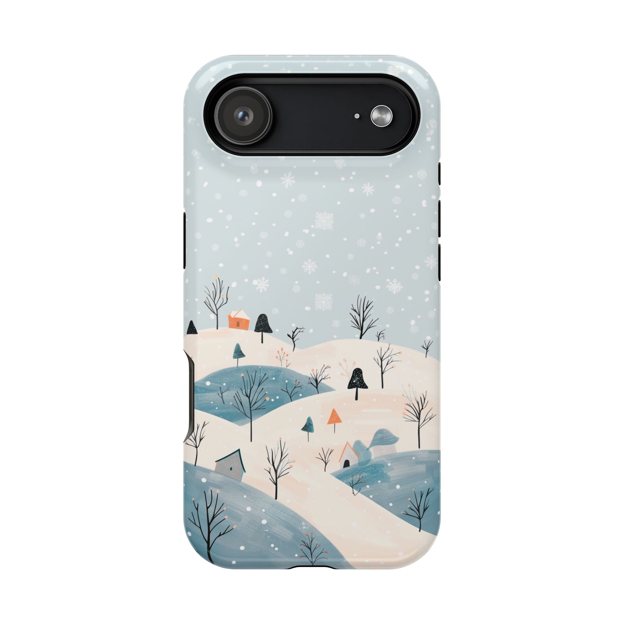 Winter Snowy Hills Magnetic Impact Phone Case — Cute Scenic Landscape iPhone Cover